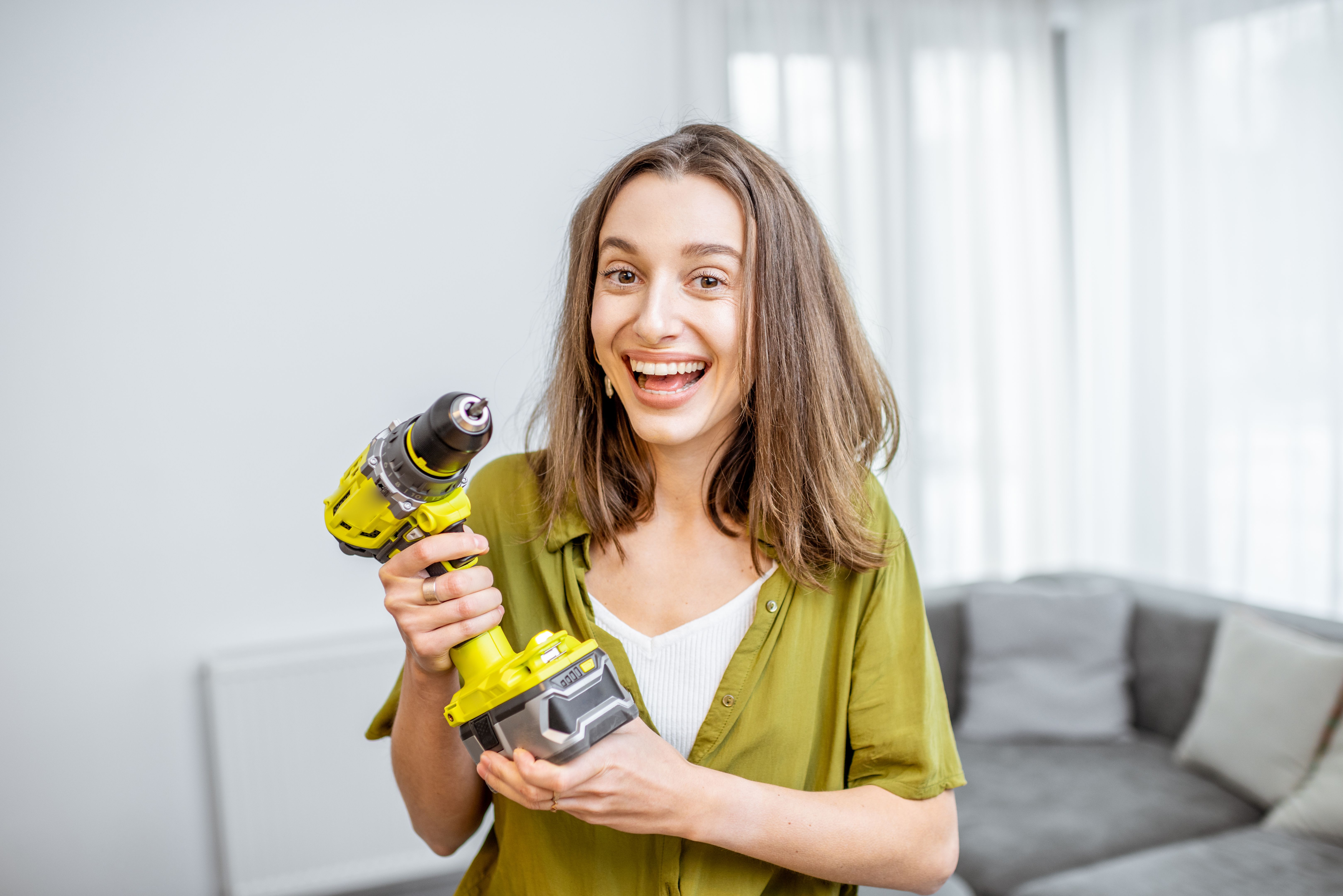 happy customer drill