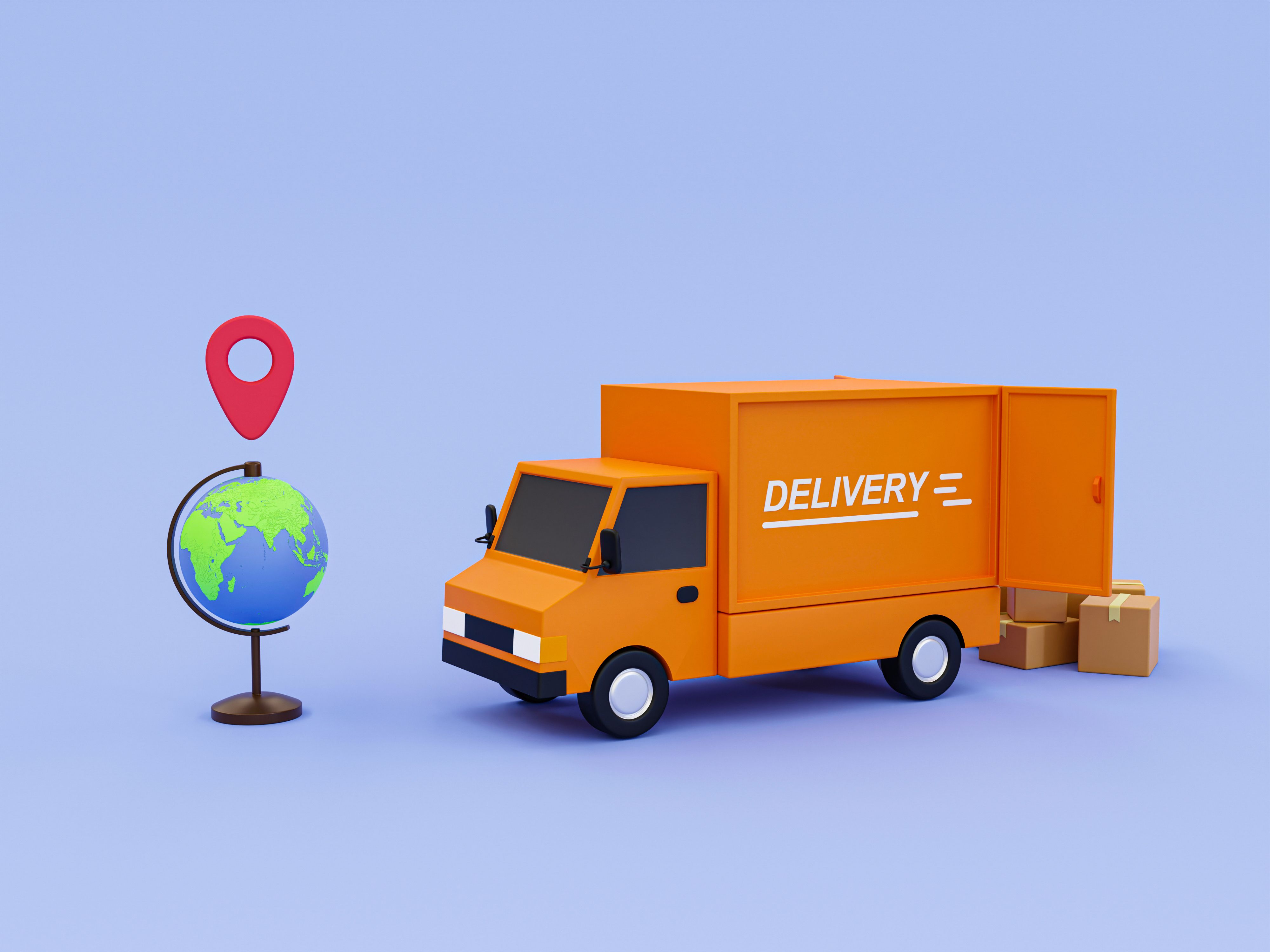 3d cartoon products delivery. Parcels transportation. Goods distribution. Position mark for merchandise logistic process. A globe with a location icon and delivery truck. 3d rendering illustration colmar - livraison velo ups - magasin velo rue de l'yser strasbourg - Keywords livraison velo strasbourg livreur velo strasbourg livreur strasbourg strasbourg vélo libre service coursier velo strasbourg pompe vélo libre service strasbourg . 3d cartoon products delivery. Parcels transportation. Goods distribution. Position mark for merchandise logistic process. A globe with a location icon and delivery truck. 3d rendering illustration colmar - livraison velo ups - magasin velo rue de l'yser strasbourg - Keywords livraison velo strasbourg livreur velo strasbourg livreur strasbourg strasbourg vélo libre service coursier velo strasbourg pompe vélo libre service strasbourg .