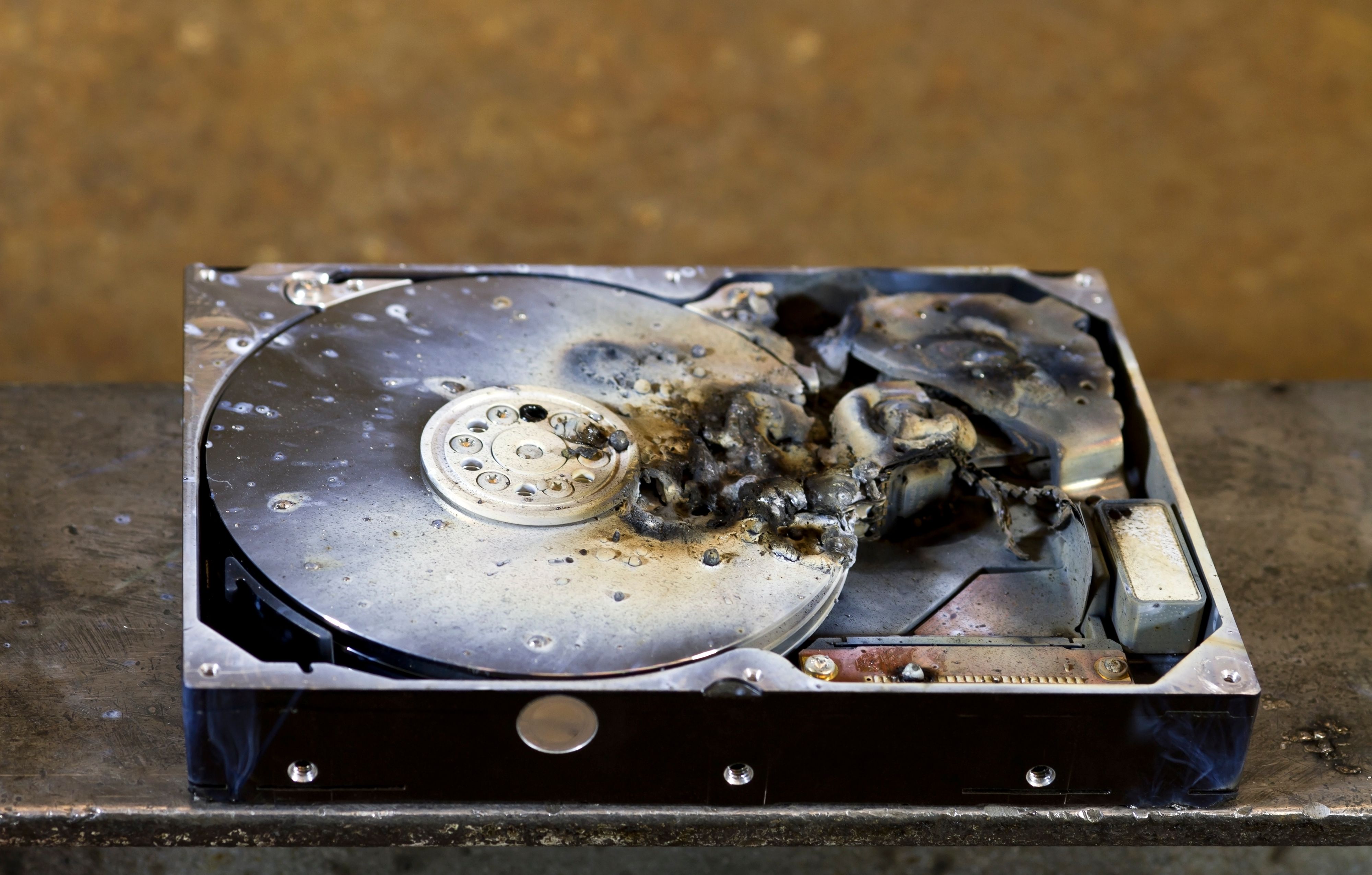 damaged hard drive