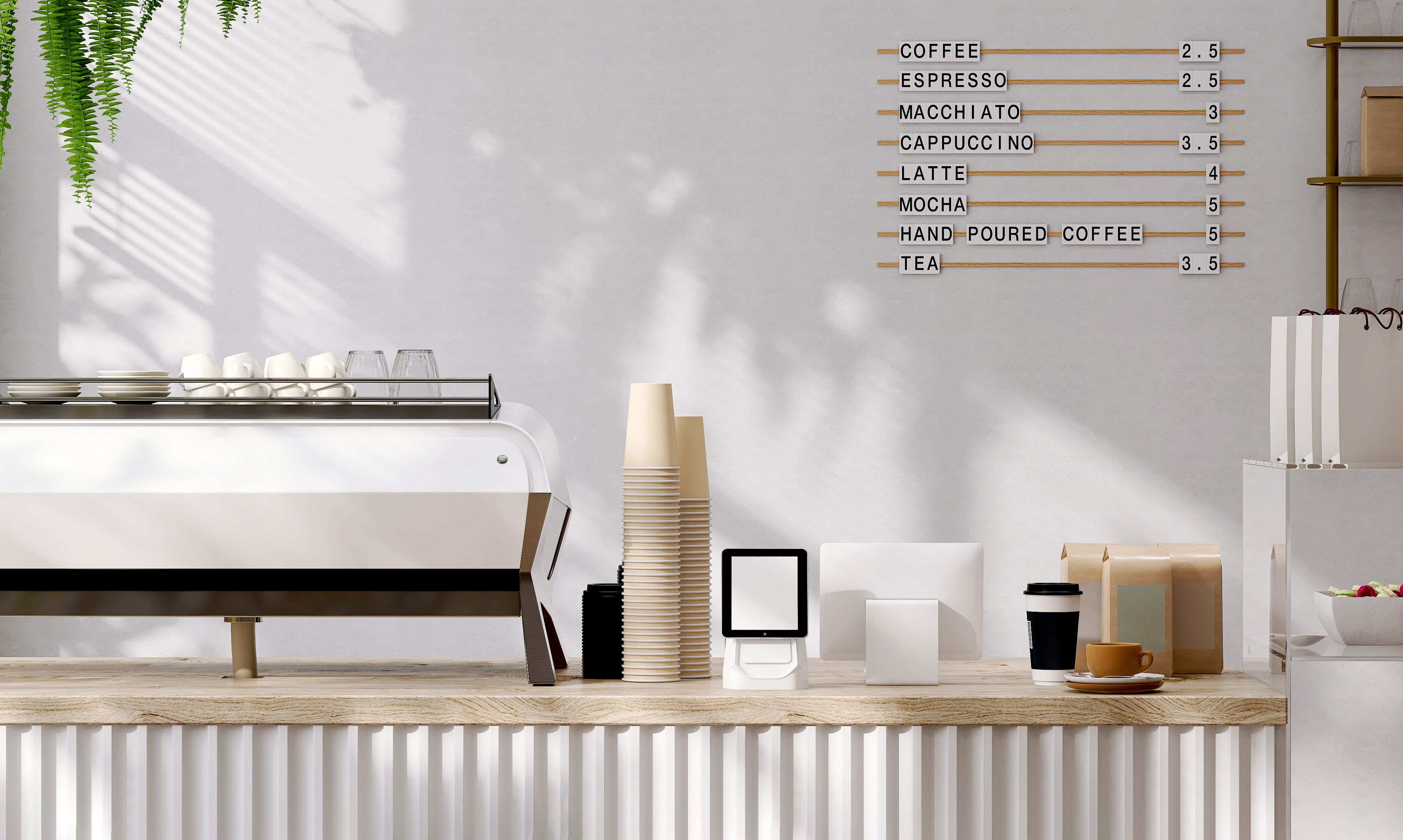 coffee shop counter
