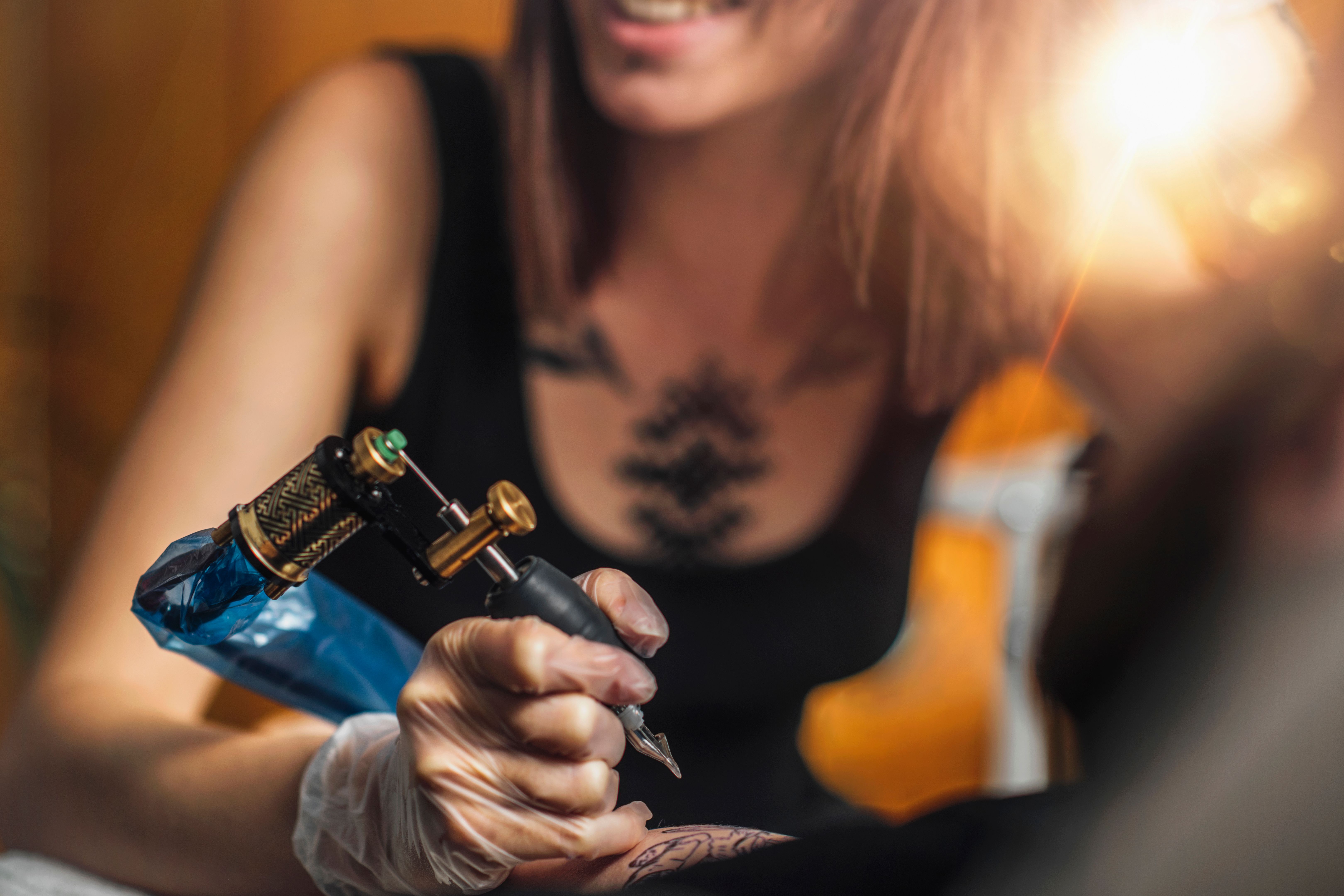 modern female tattoo artist