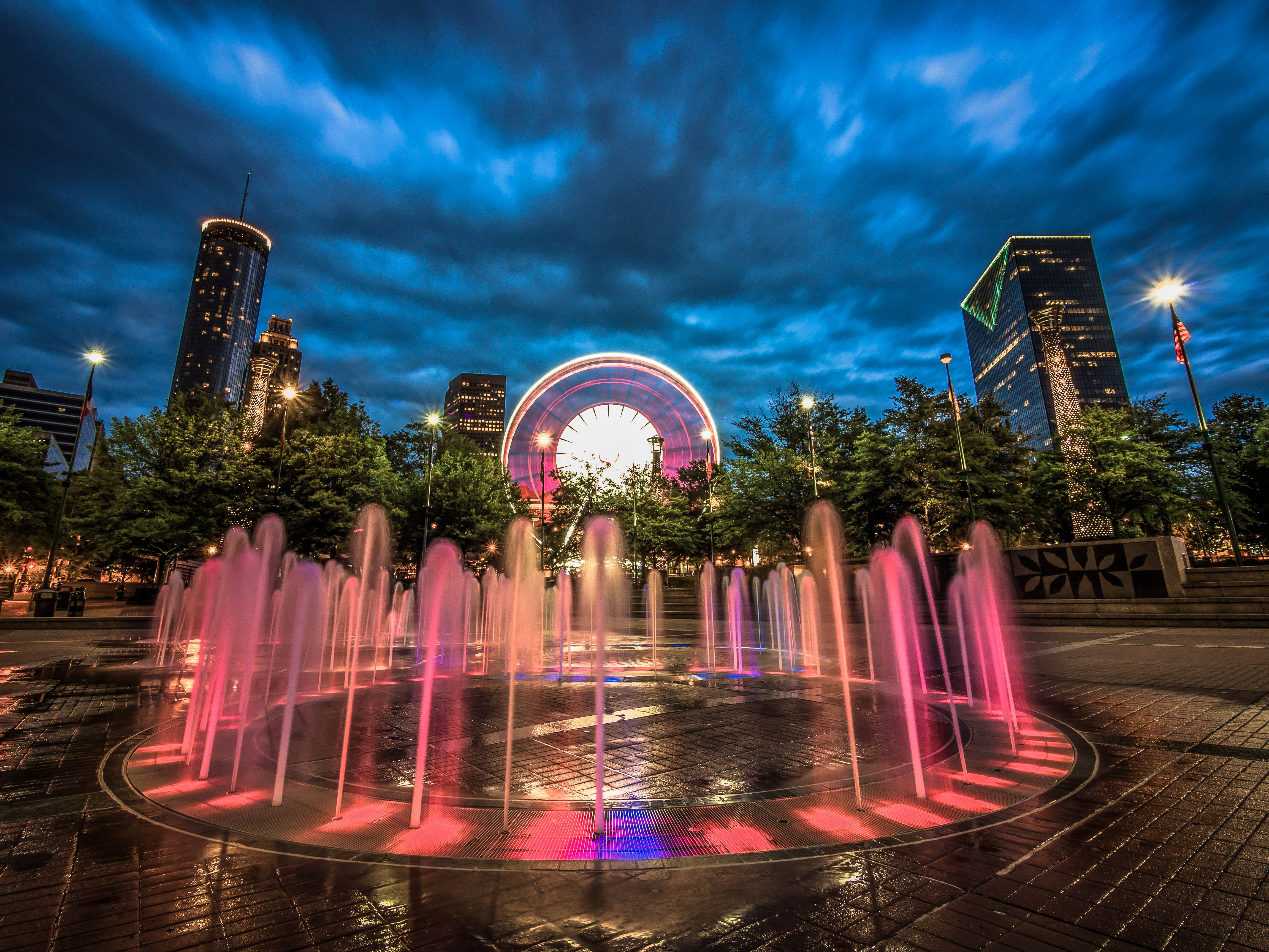 Centennial Olympic Park Fountains in Atlanta