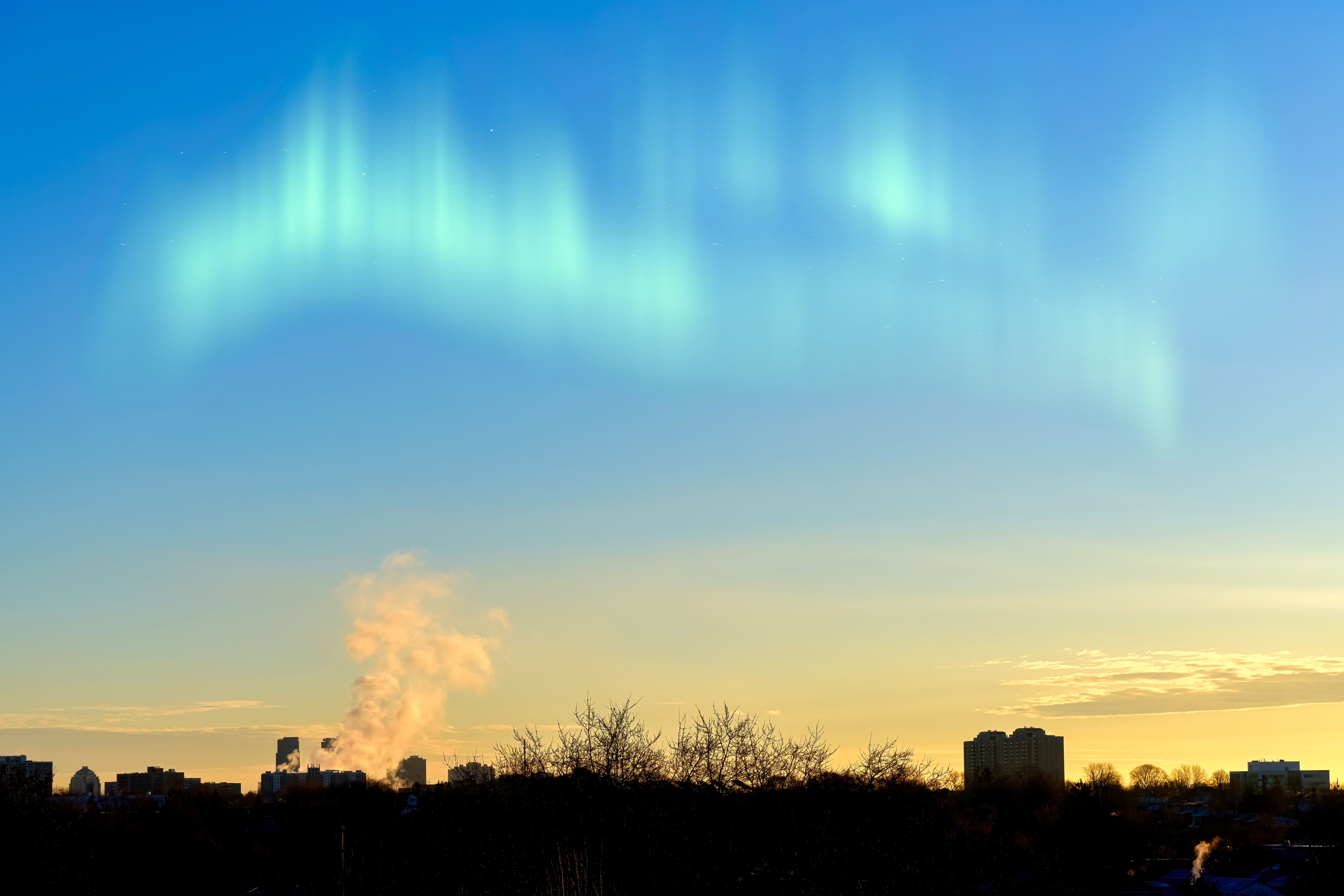 aurora cityscape