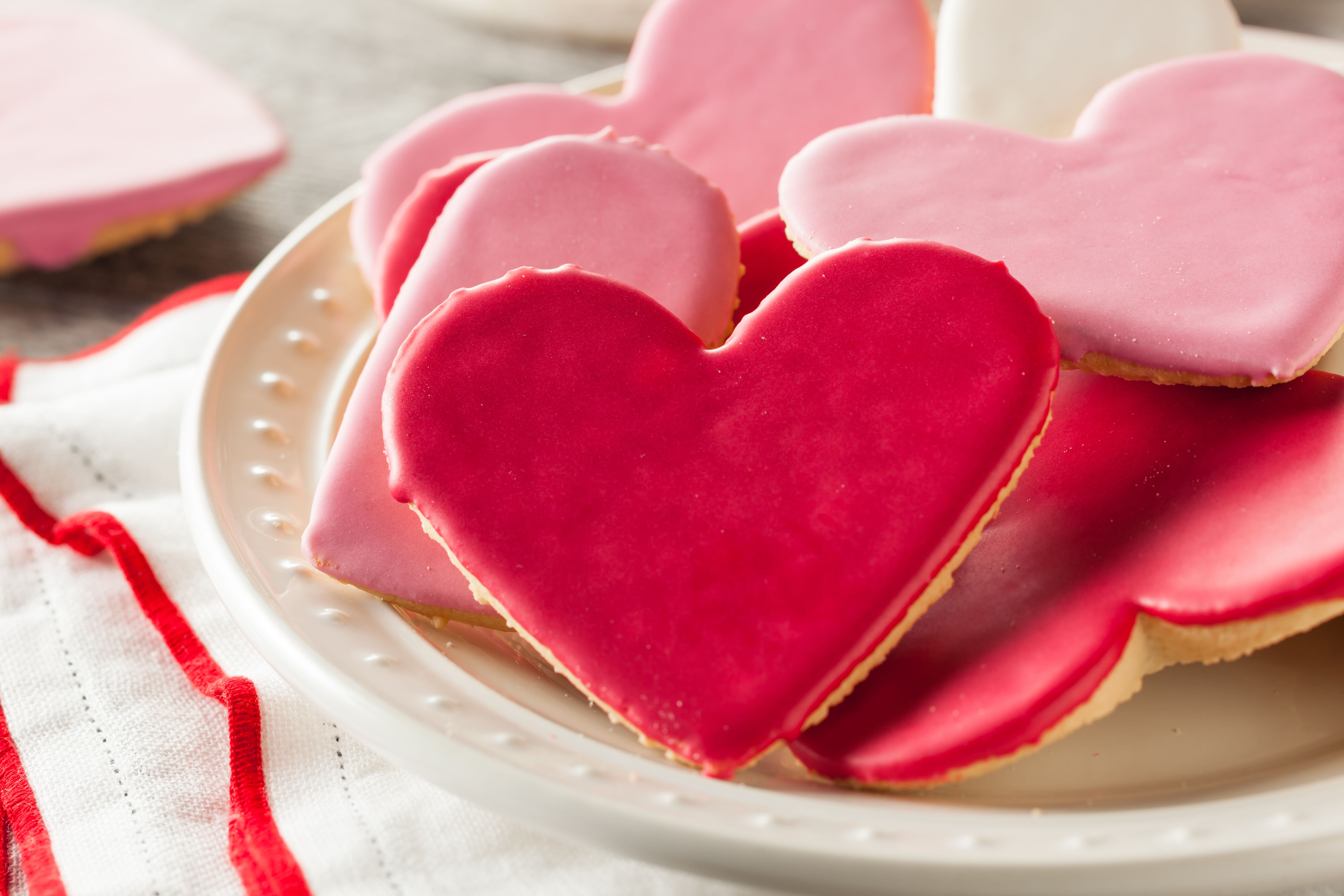 Heart Shaped Valentine's Day Sugar Cookies