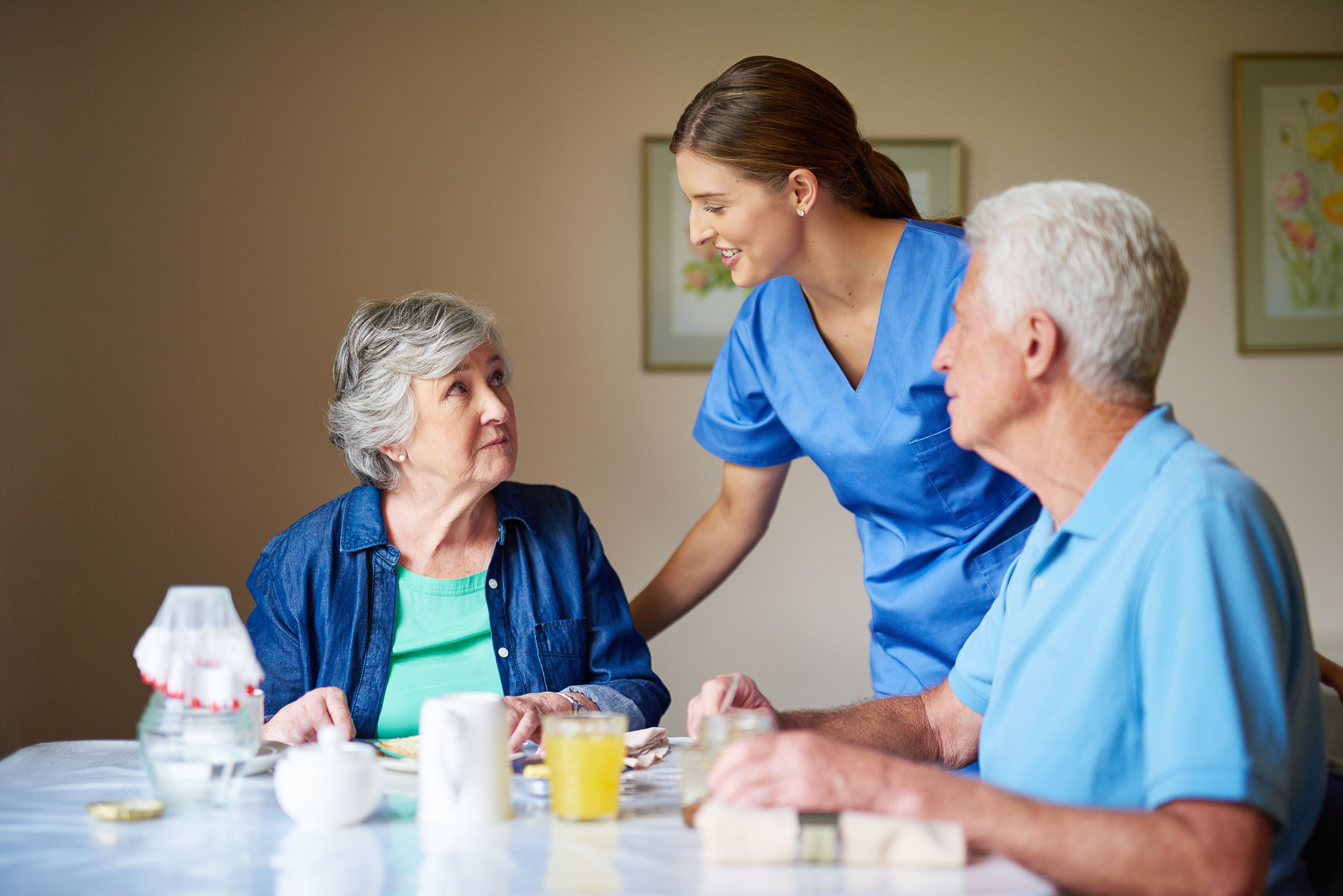 elderly couple home care