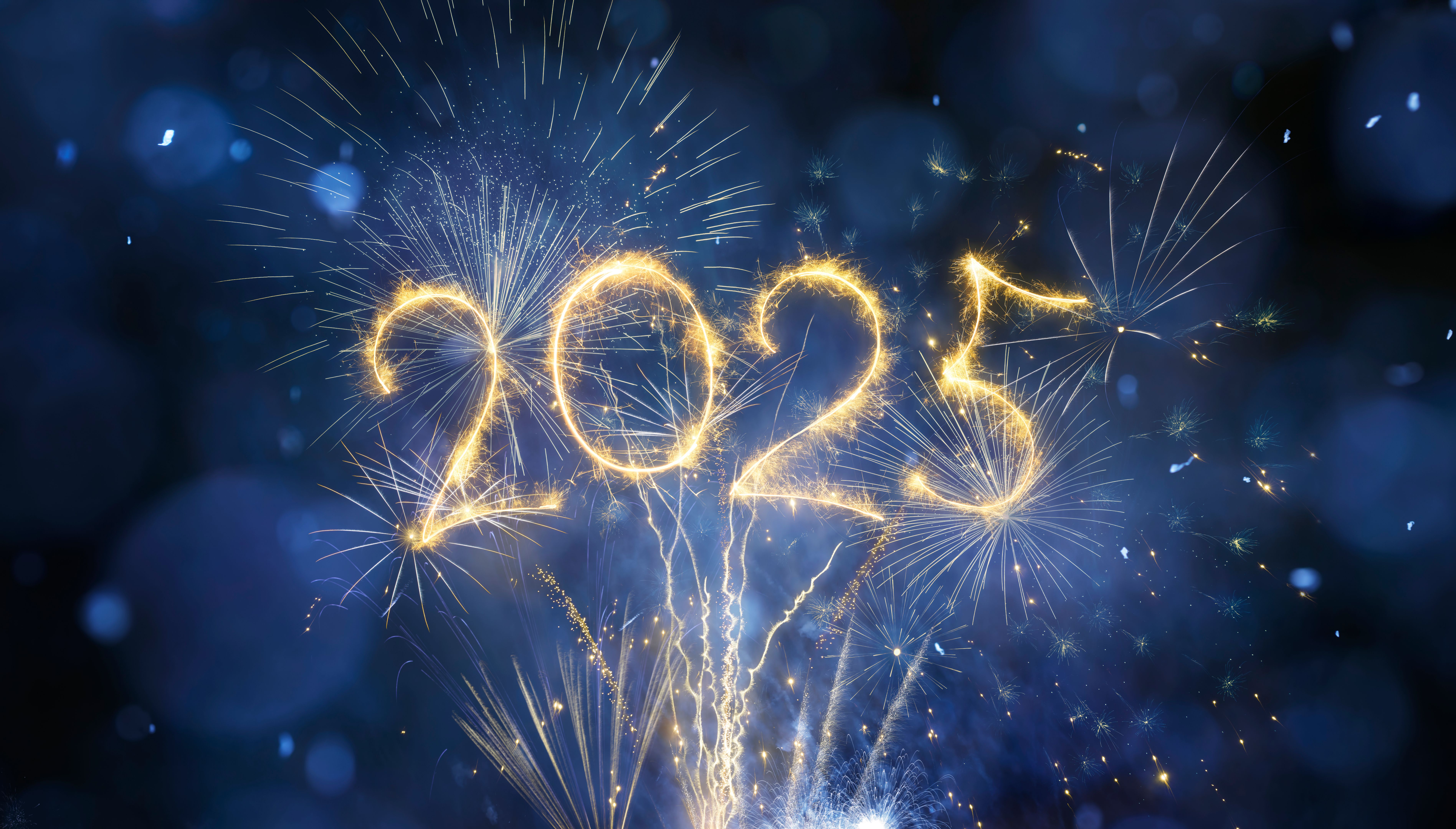 Neujahrsfeier 2025 mit Feuerwerk in der Blue Eve Night
