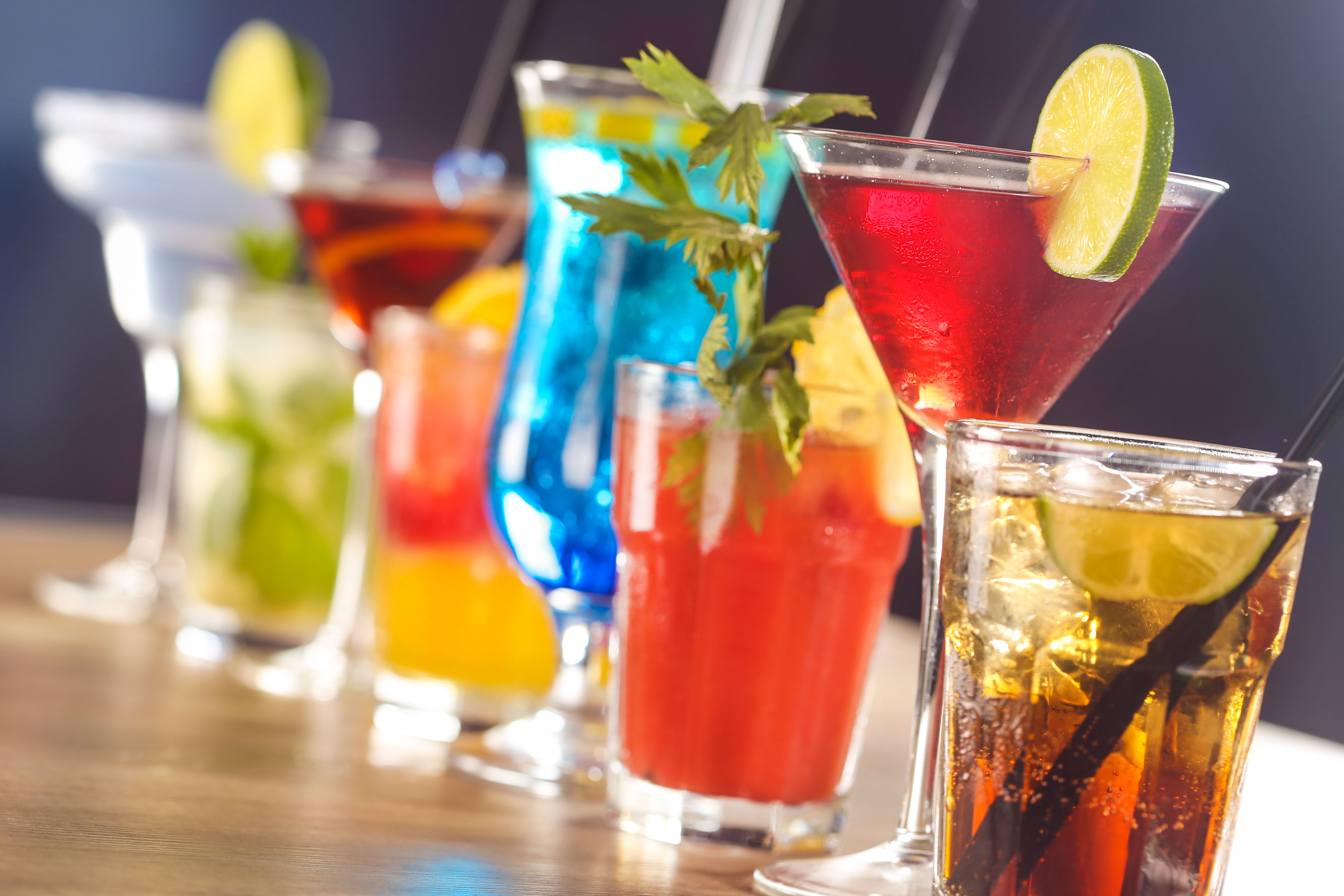 colorful drinks