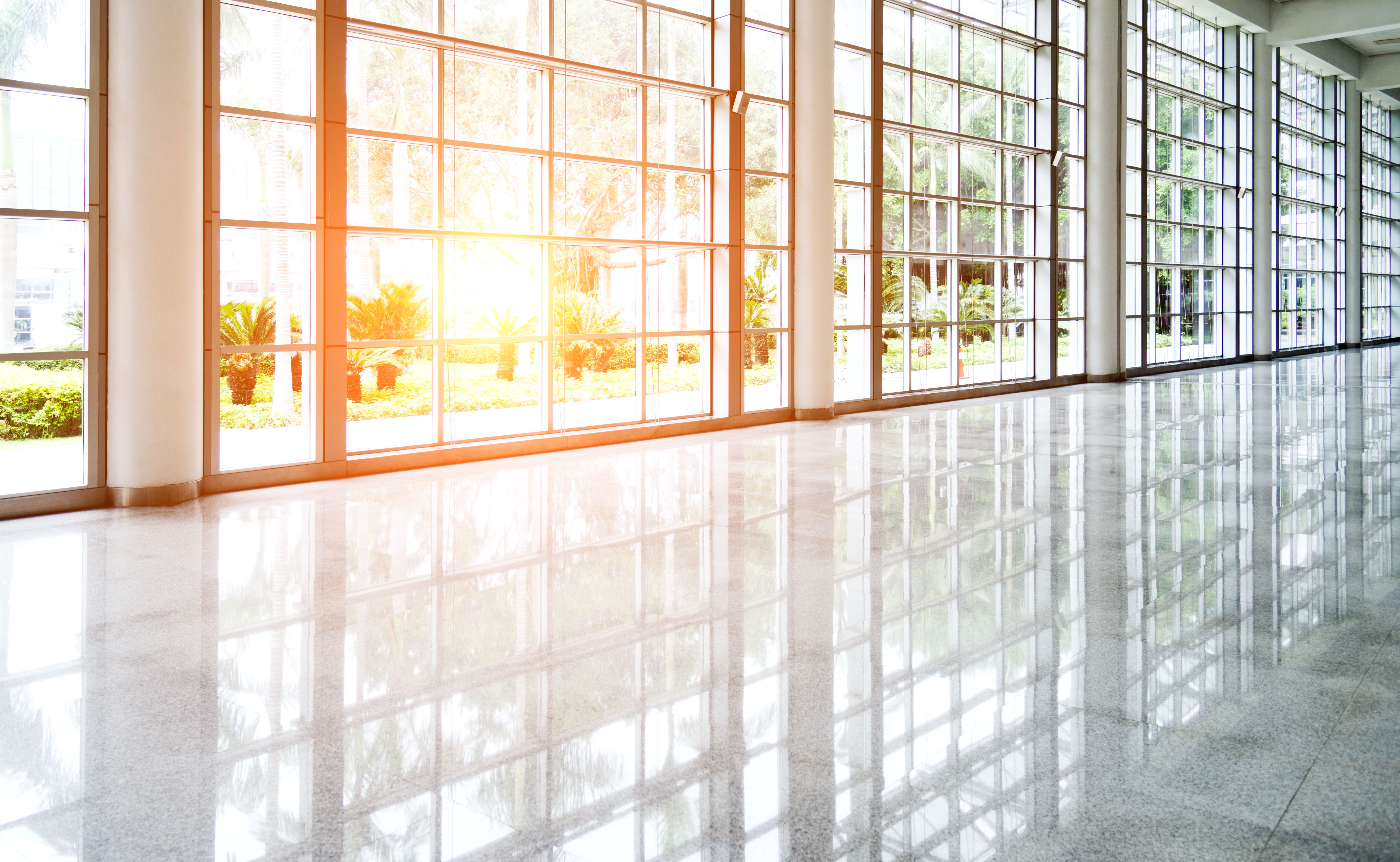 shiny windows sunshine