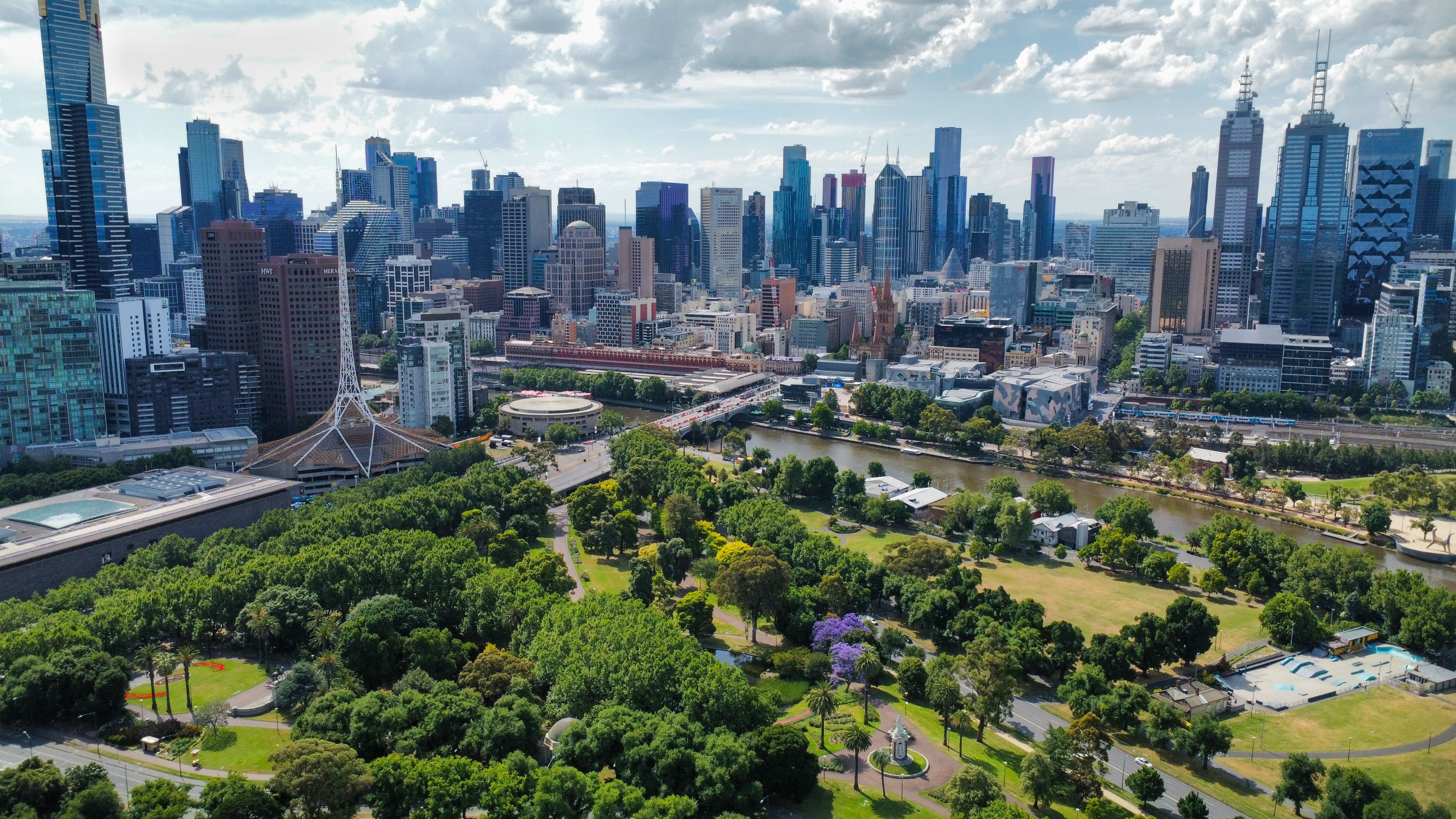 melbourne skyline car