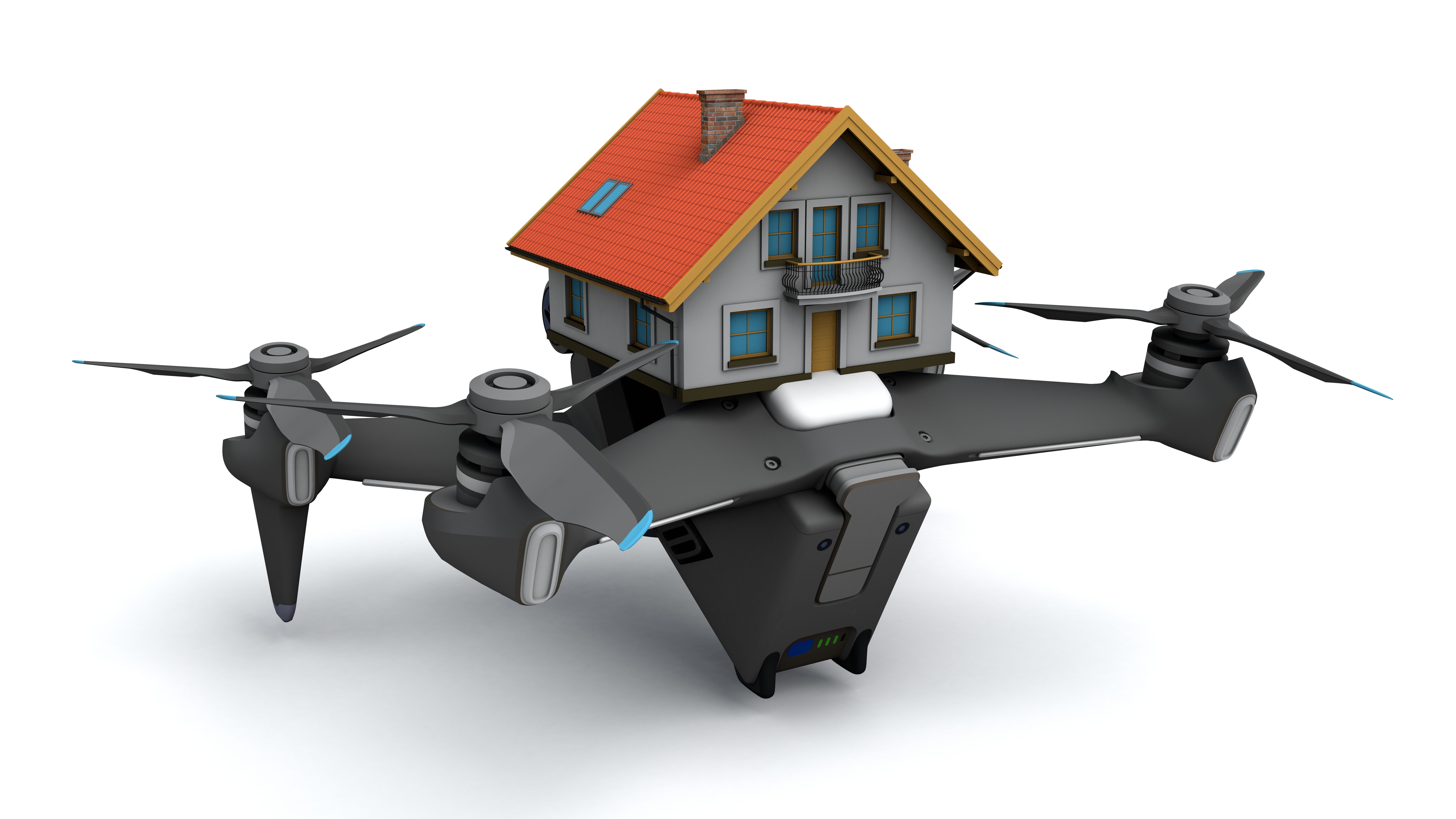 3D illustration of drone House