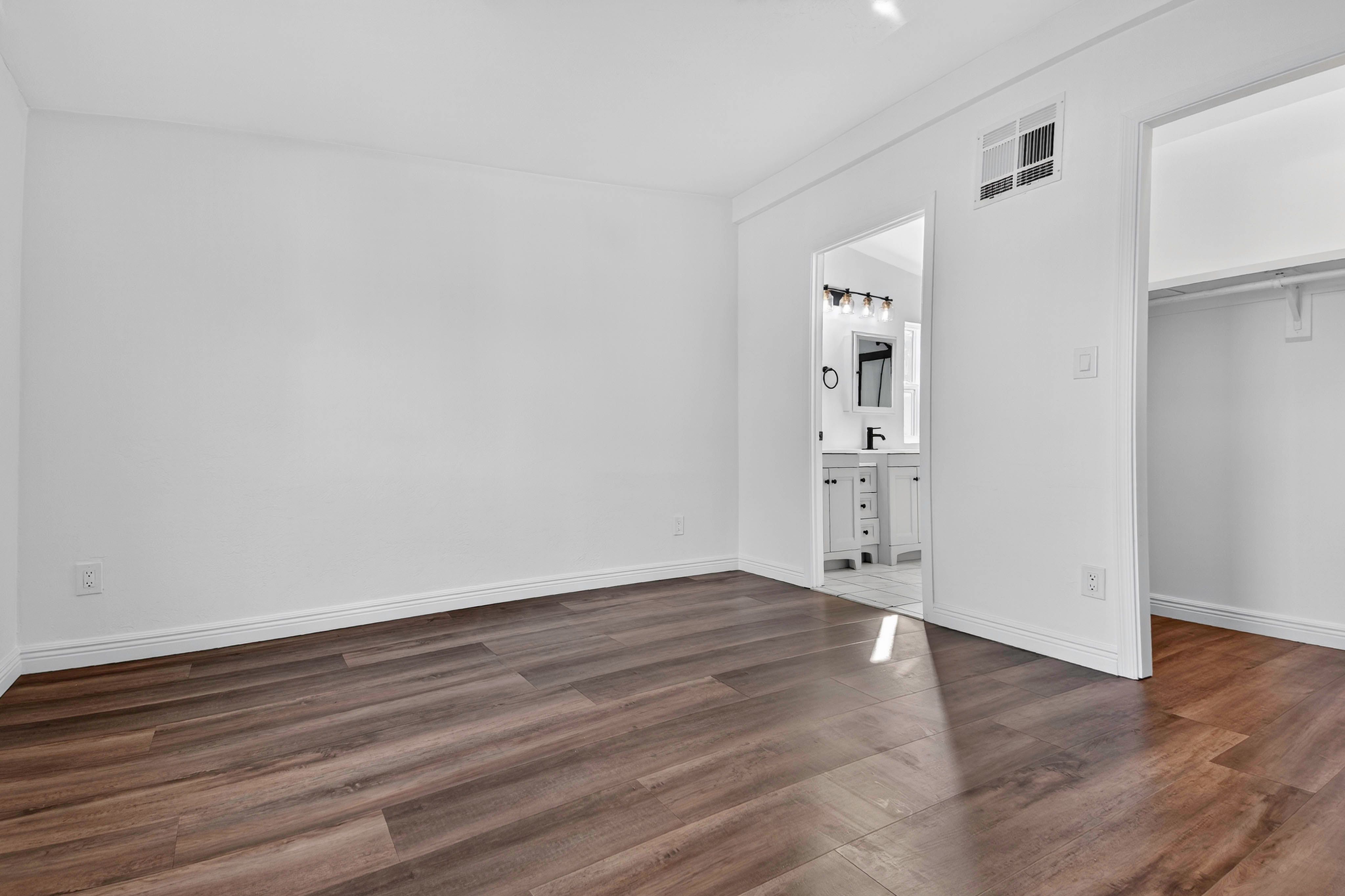 clean renovated room