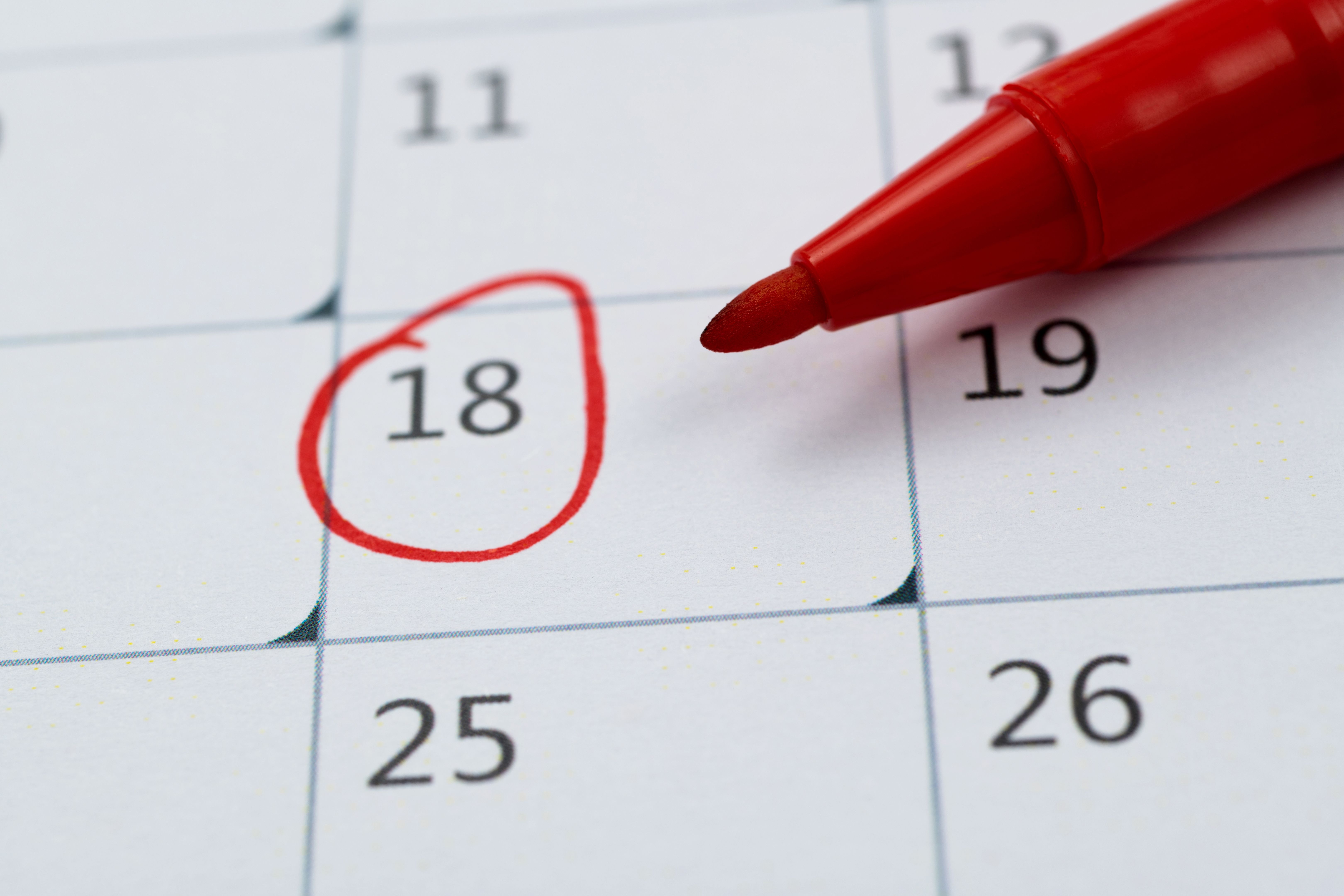 tax deadline calendar