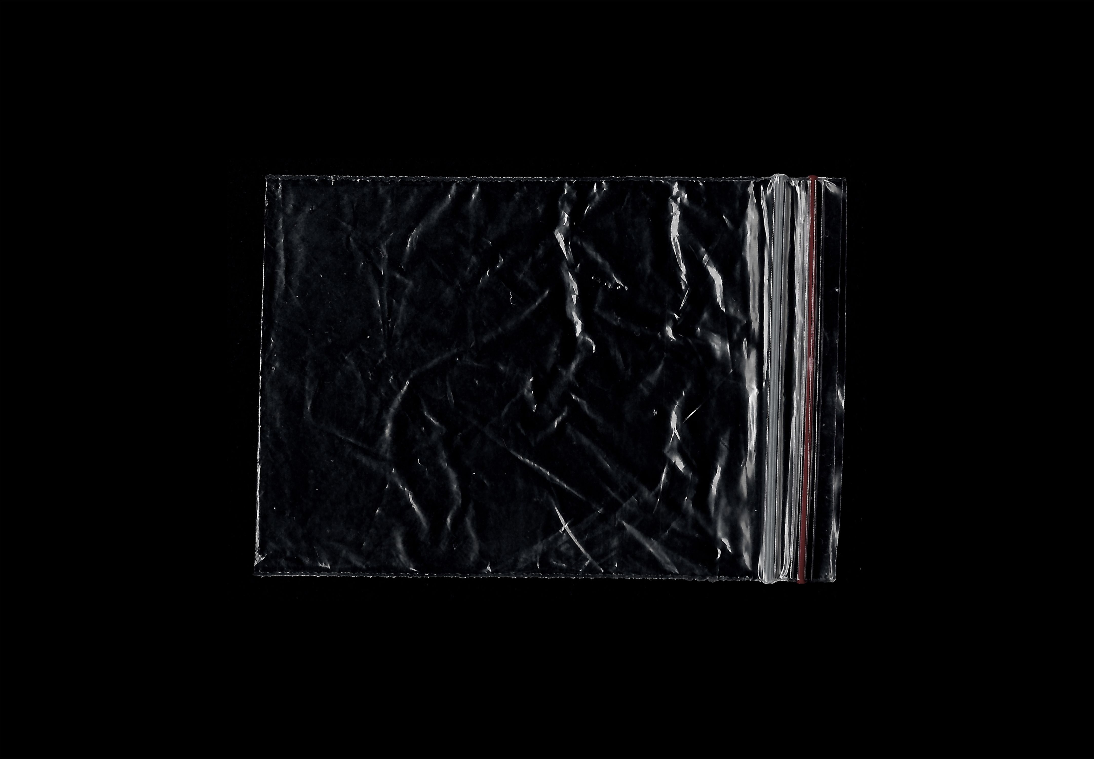 Wrinkled plastic baggie photo layer