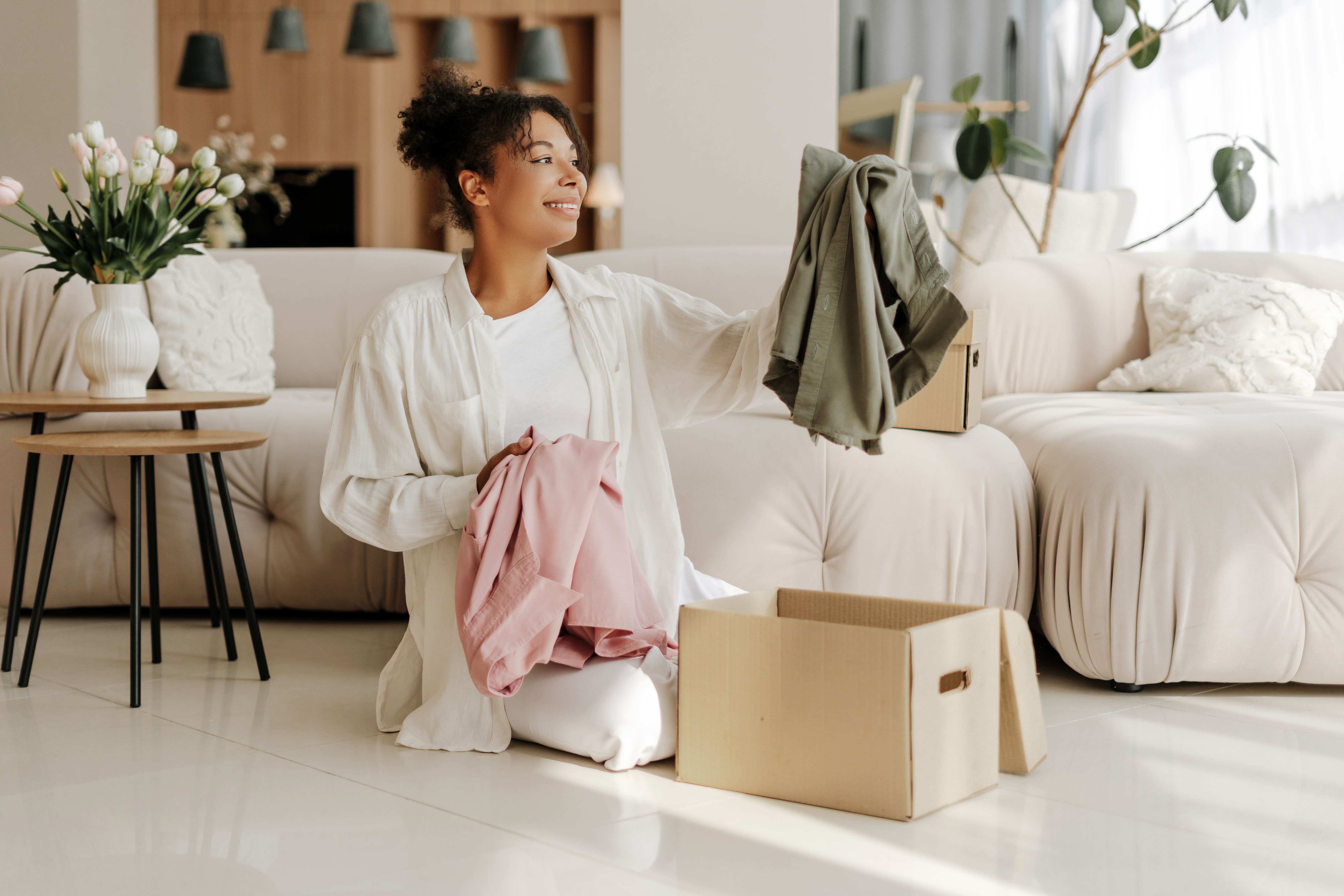 decluttering home