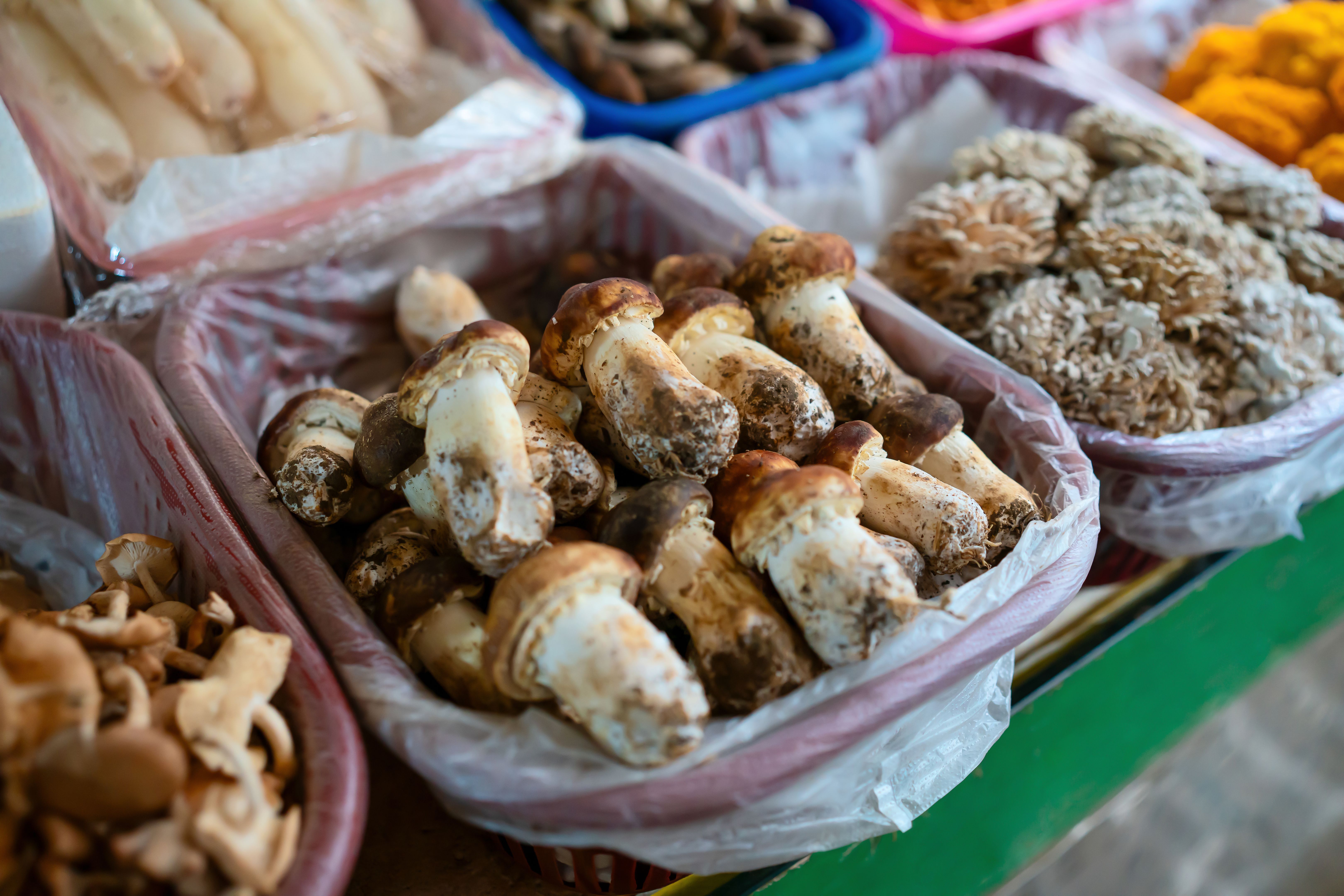 local mushroom market