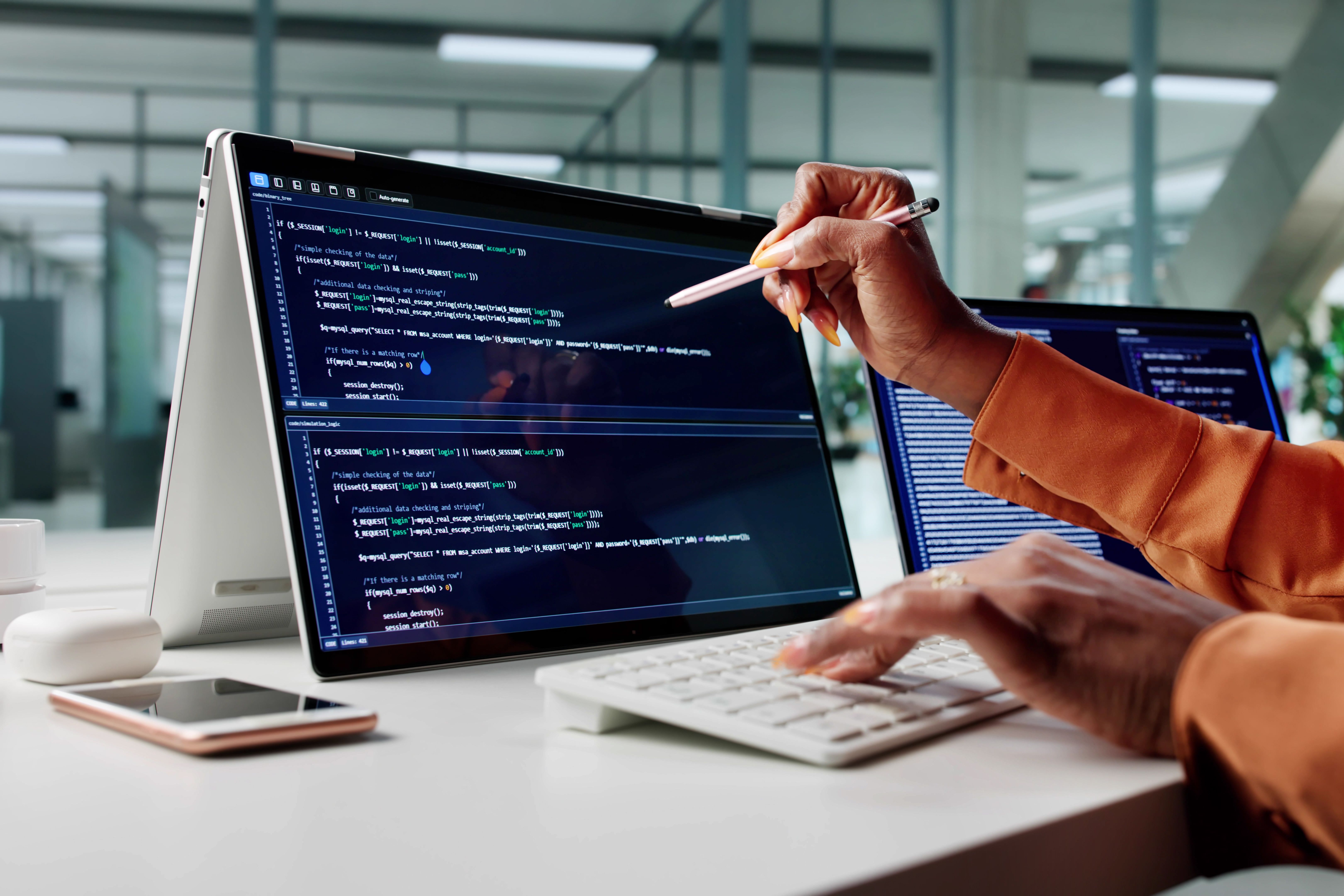 developers coding blockchain