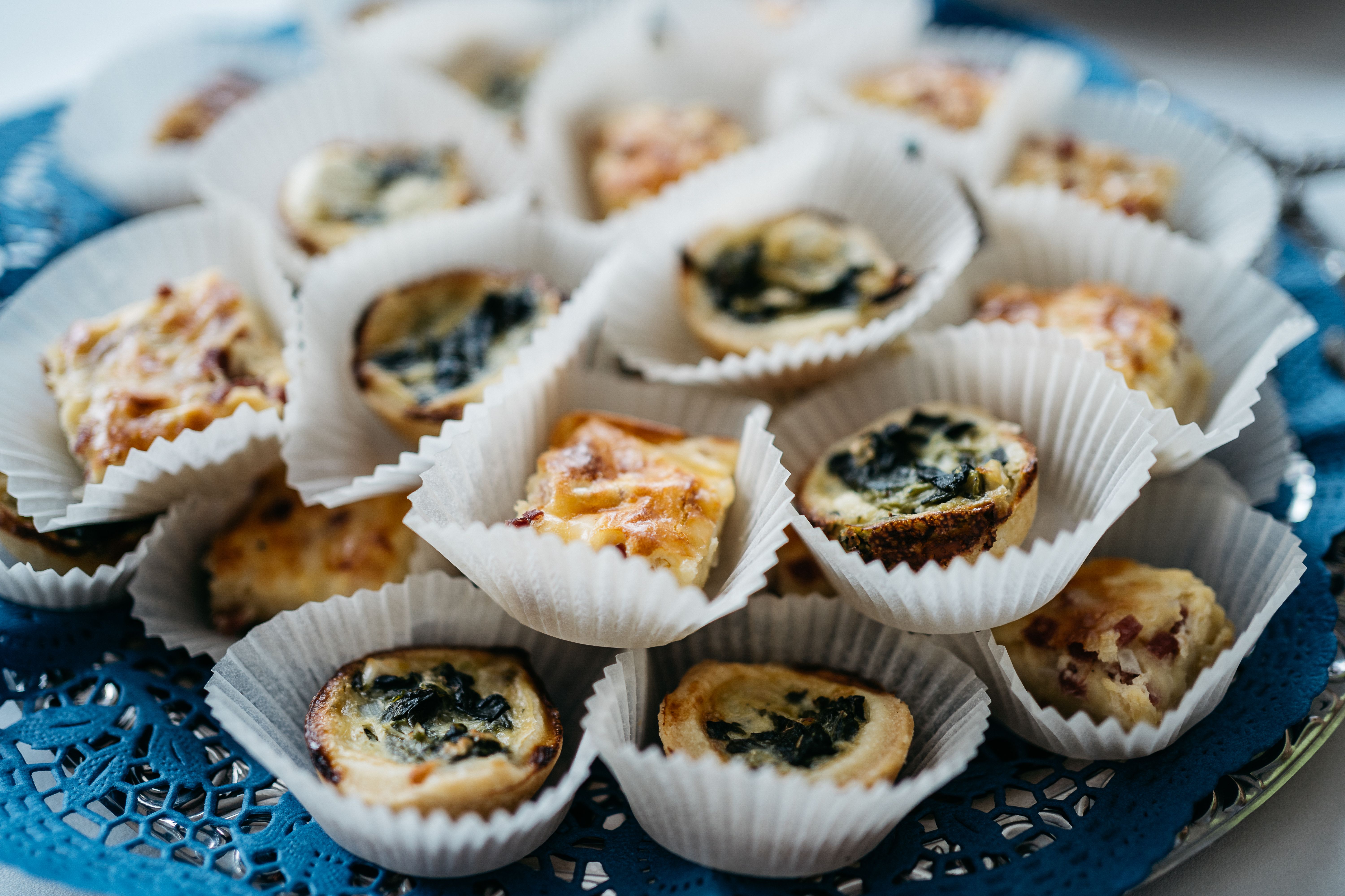 quiche serving
