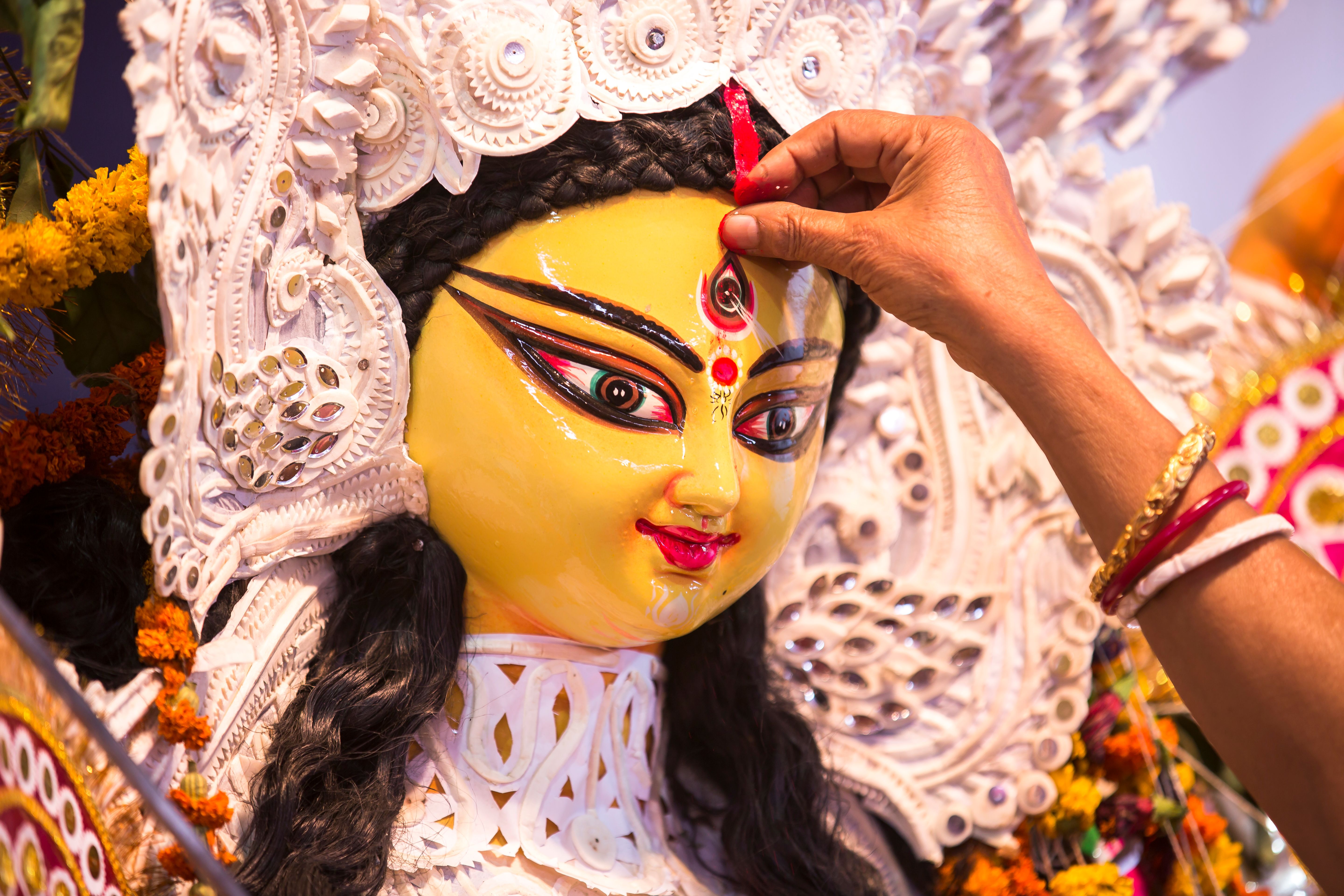 Indian Deity : Goddess Durga during Durga Puja festival Indian Deity : Goddess Durga during Durga Puja festival