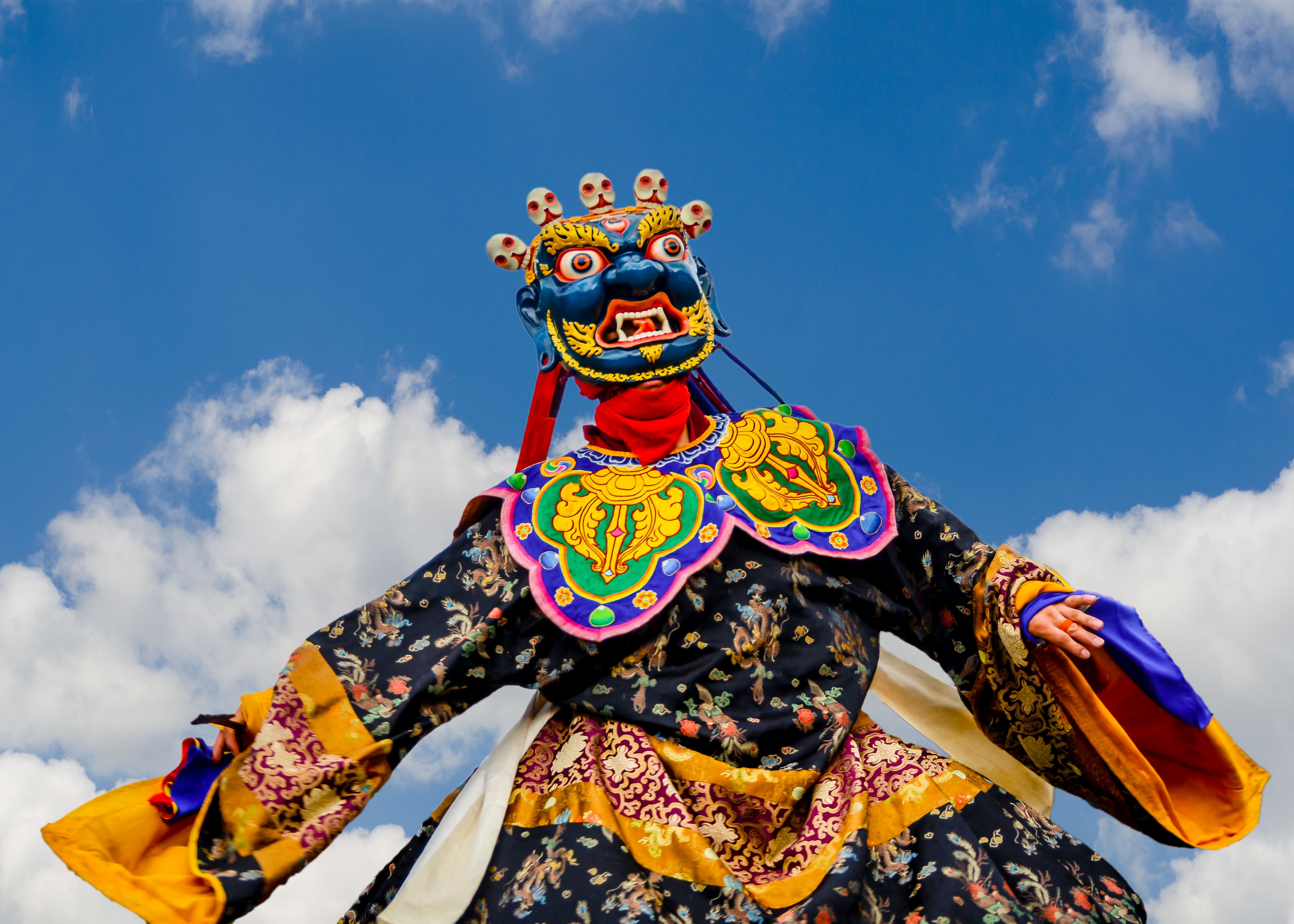 masked dance bhutan