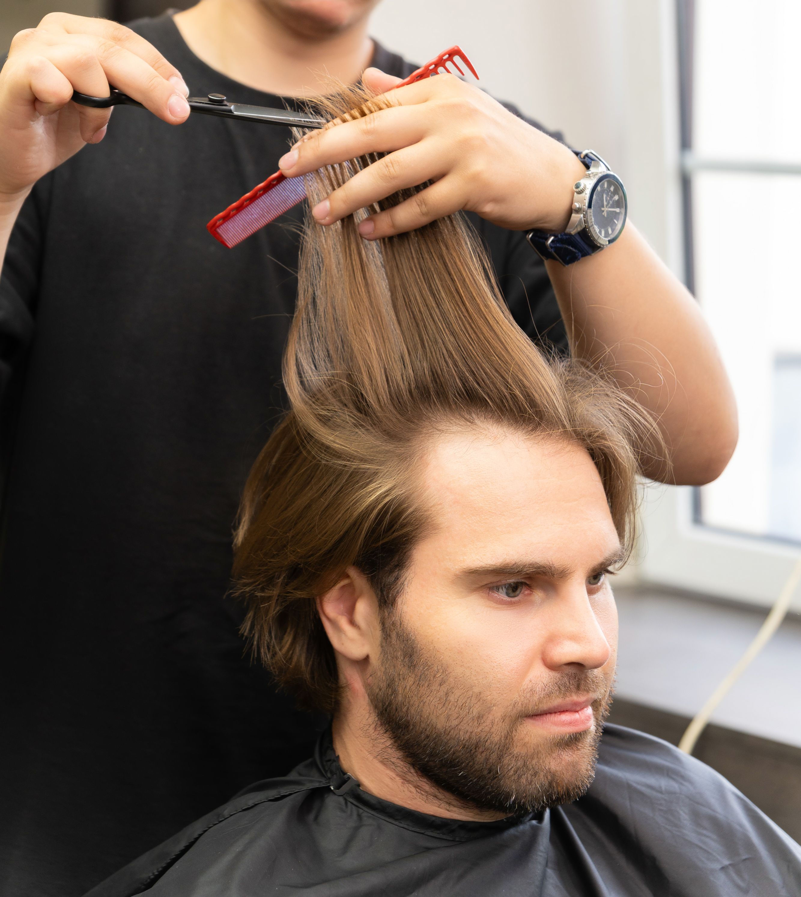 mens pompadour haircut