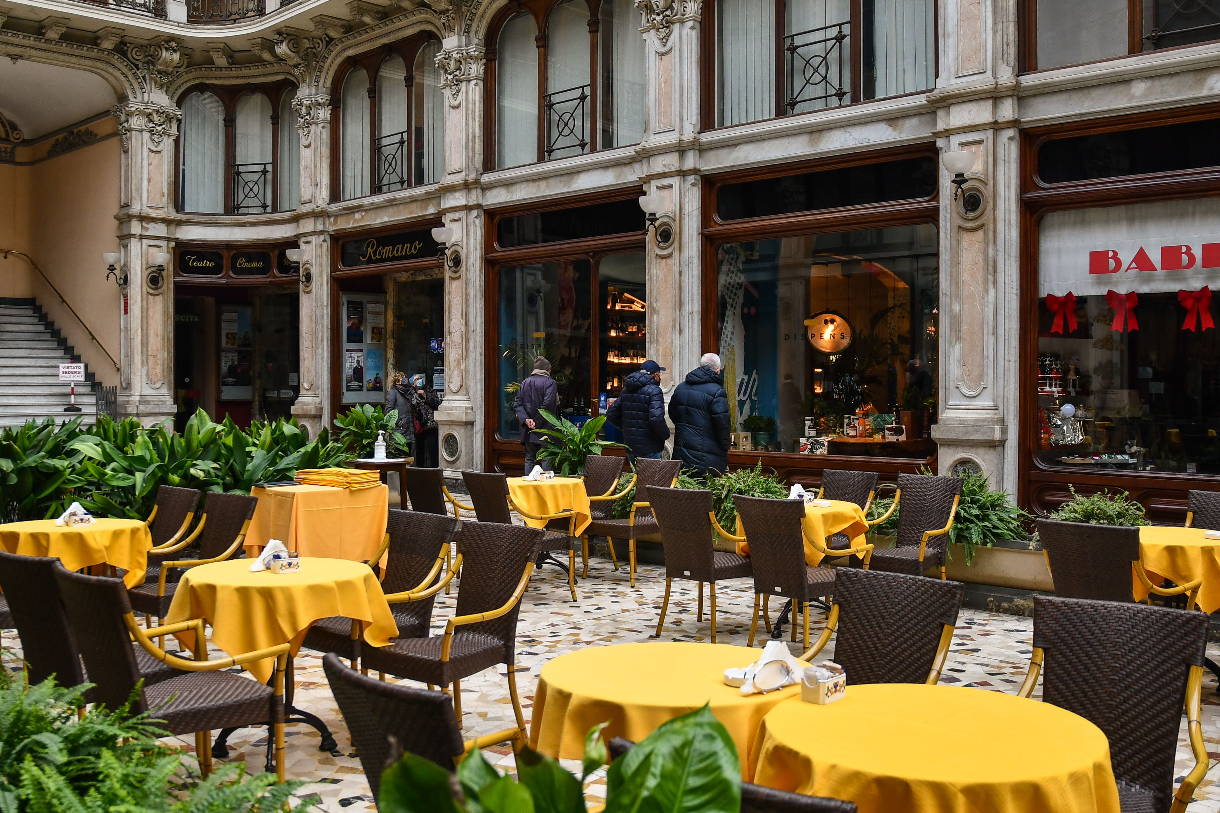 The Galleria Subalpina (1873), a covered shopping gallery located in the historic centre of Turin, Piedmont, Italy The Galleria Subalpina (1873), a covered shopping gallery located in the historic centre of Turin, Piedmont, Italy
