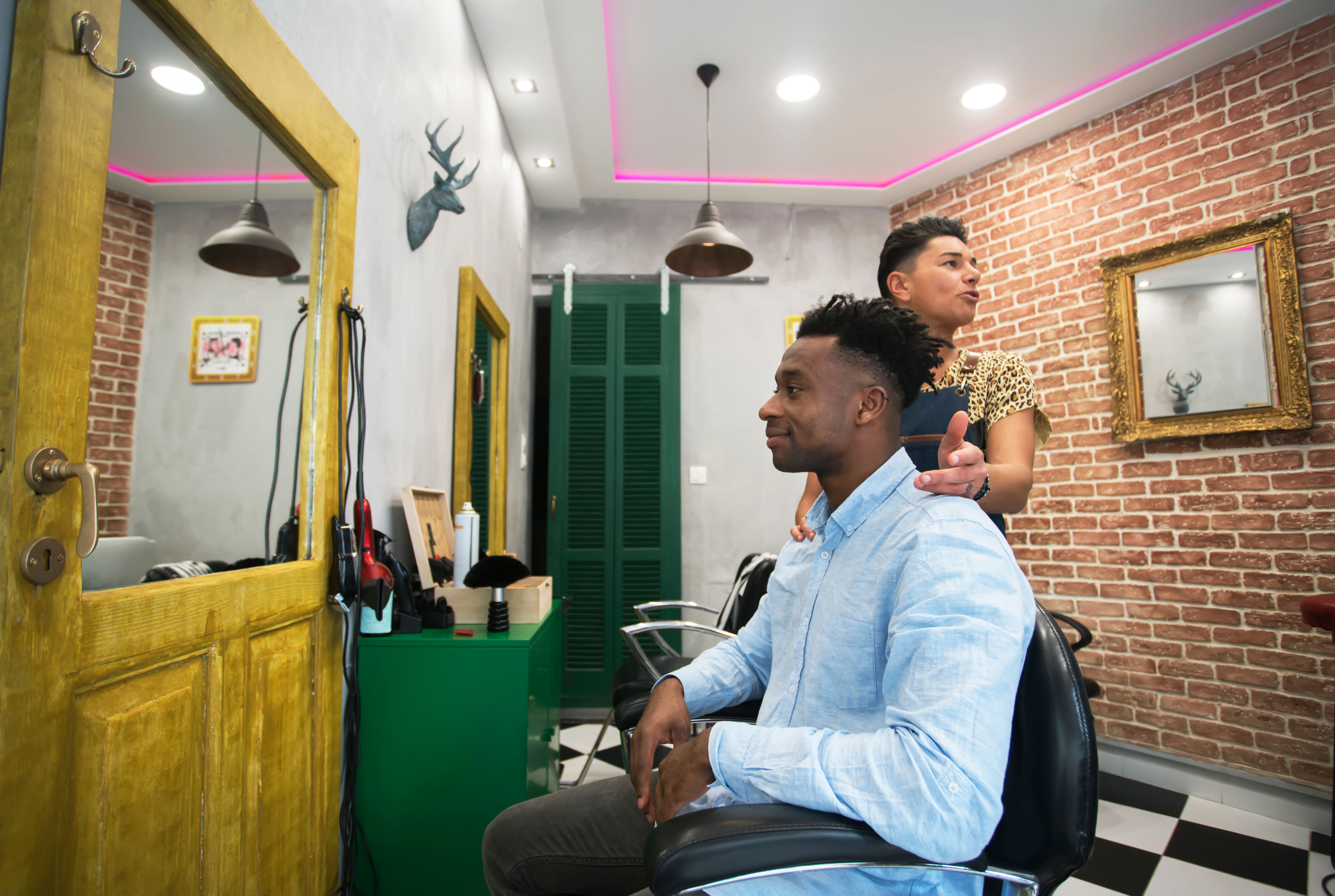 diverse salon clientele