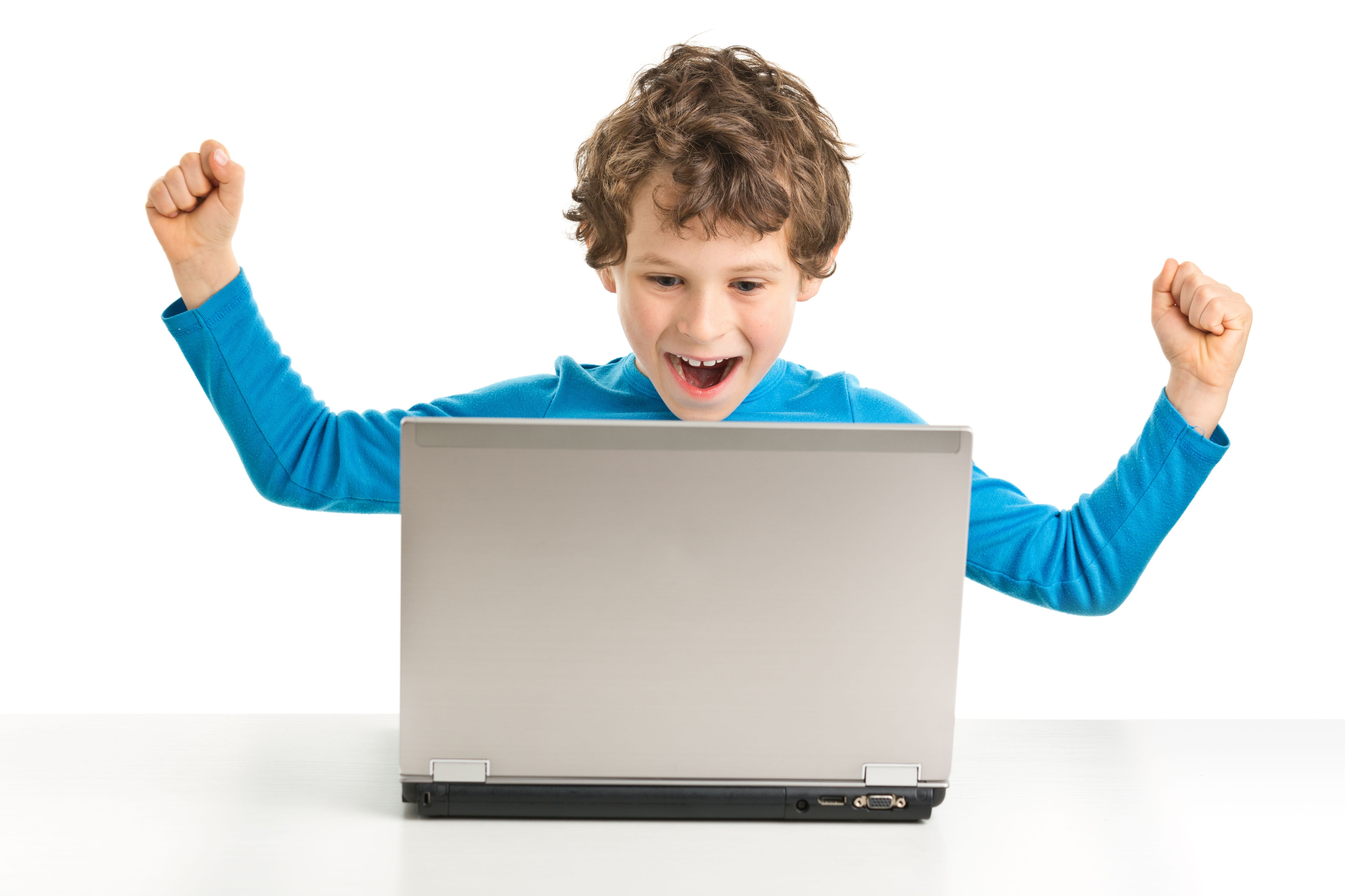 happy child computer