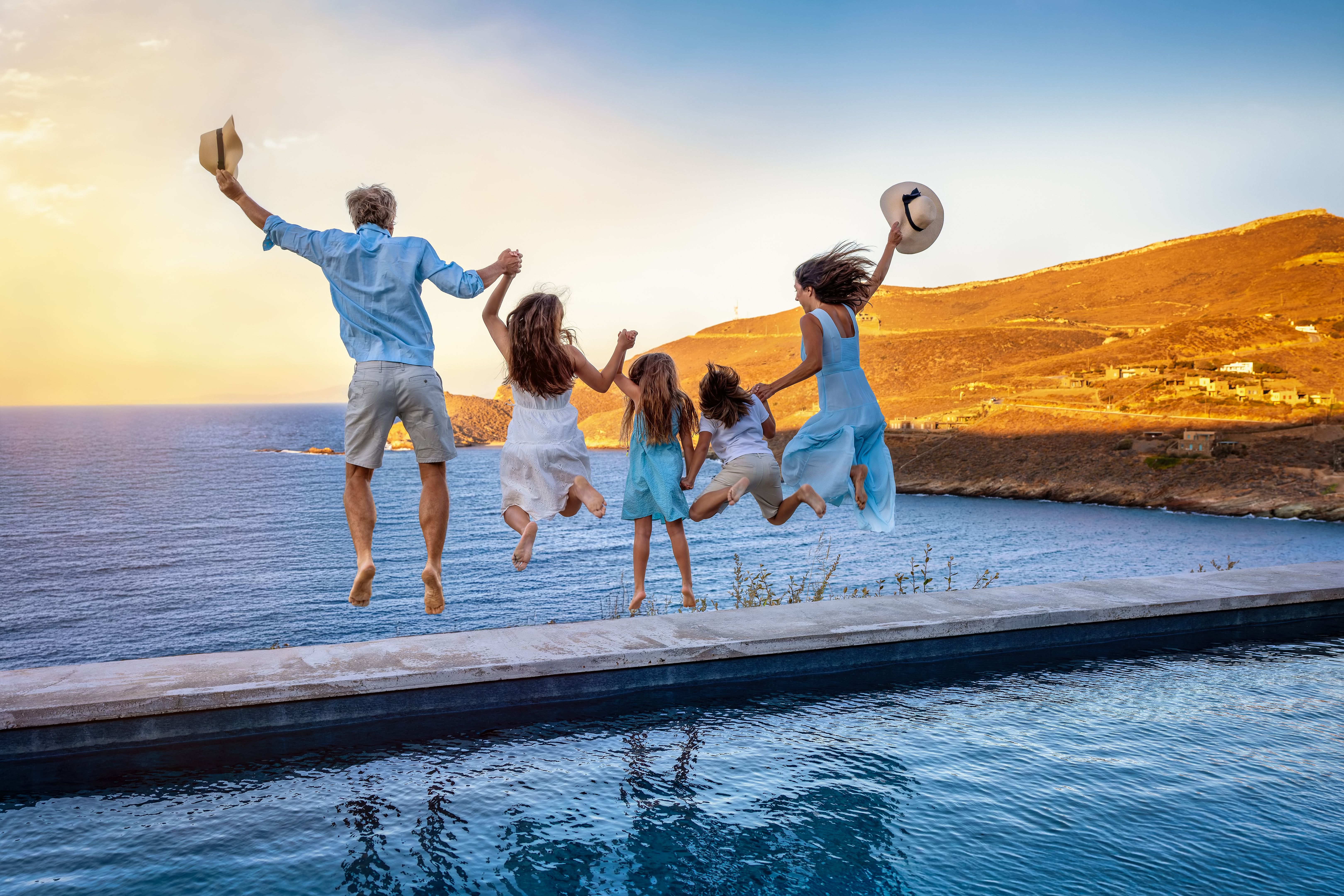 family vacation relaxation