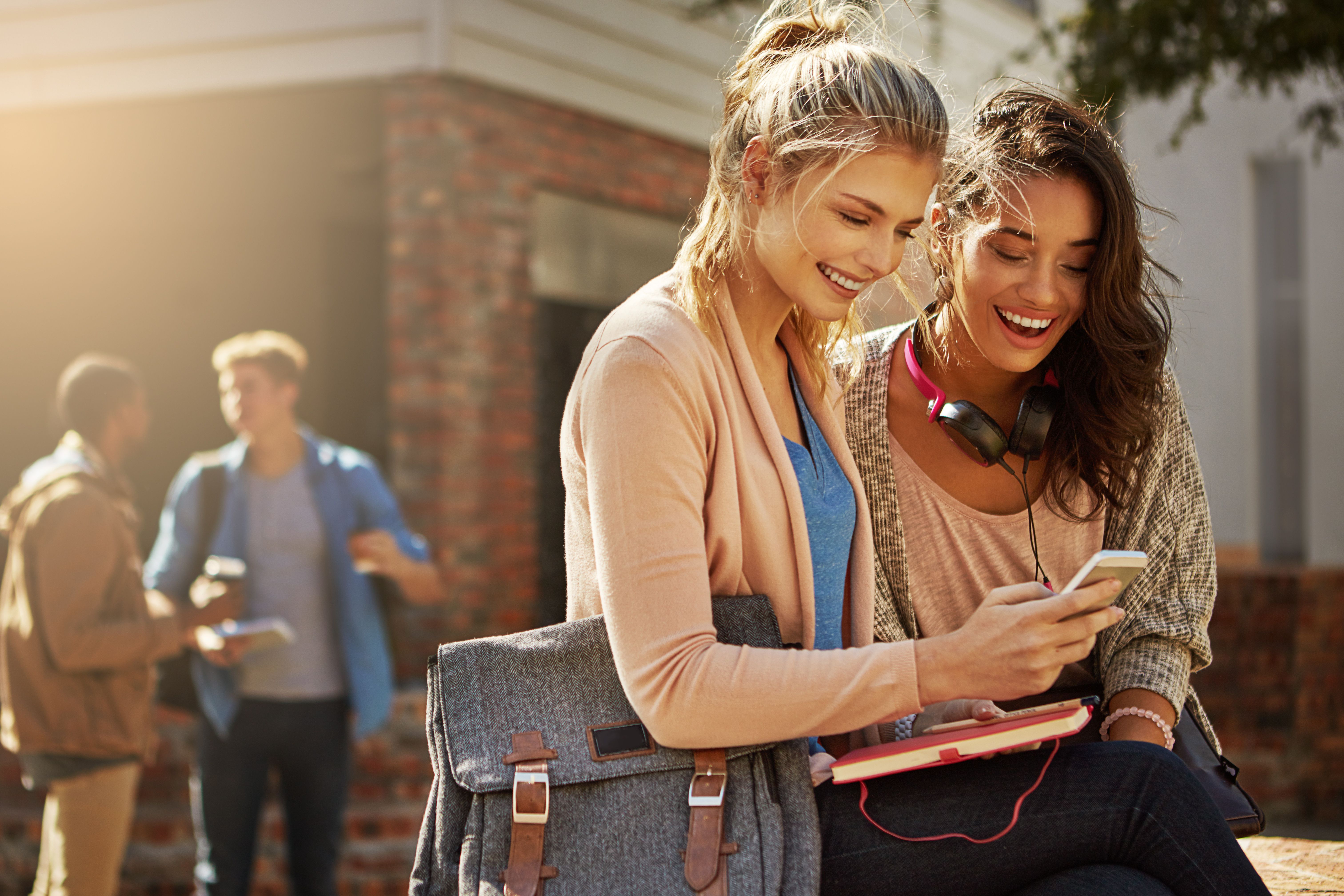 university campus friends