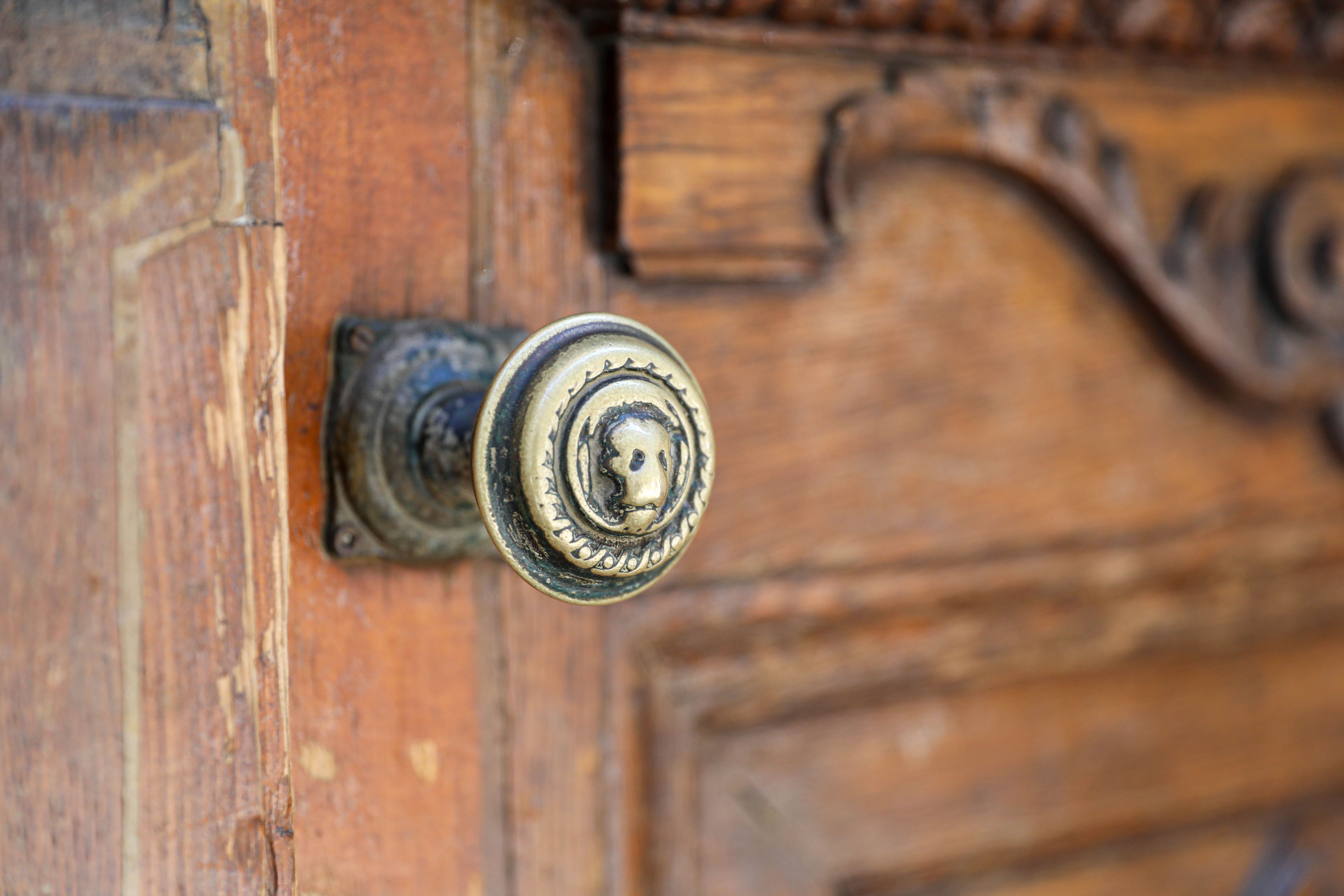 brass knobs