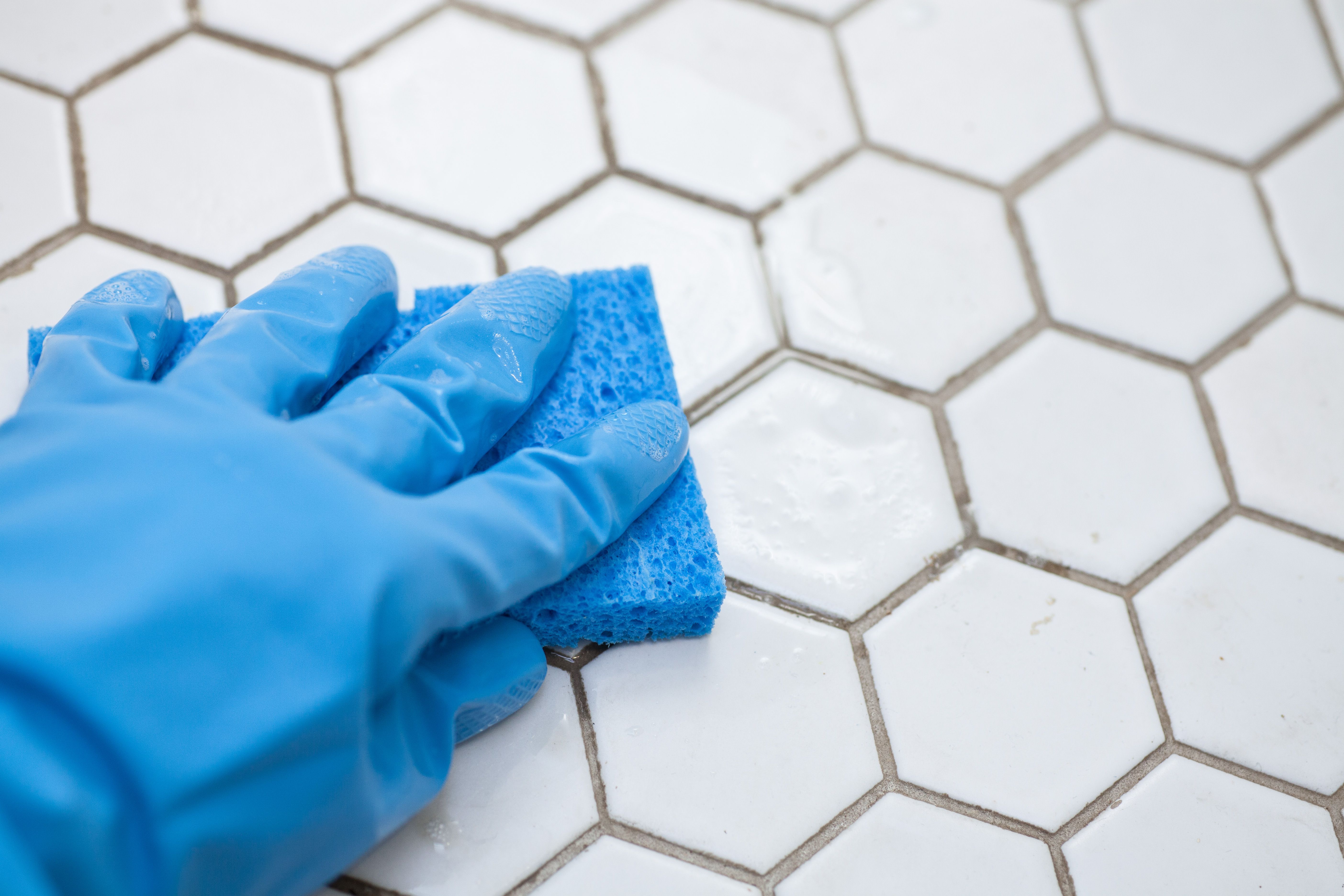 cleaning tiles