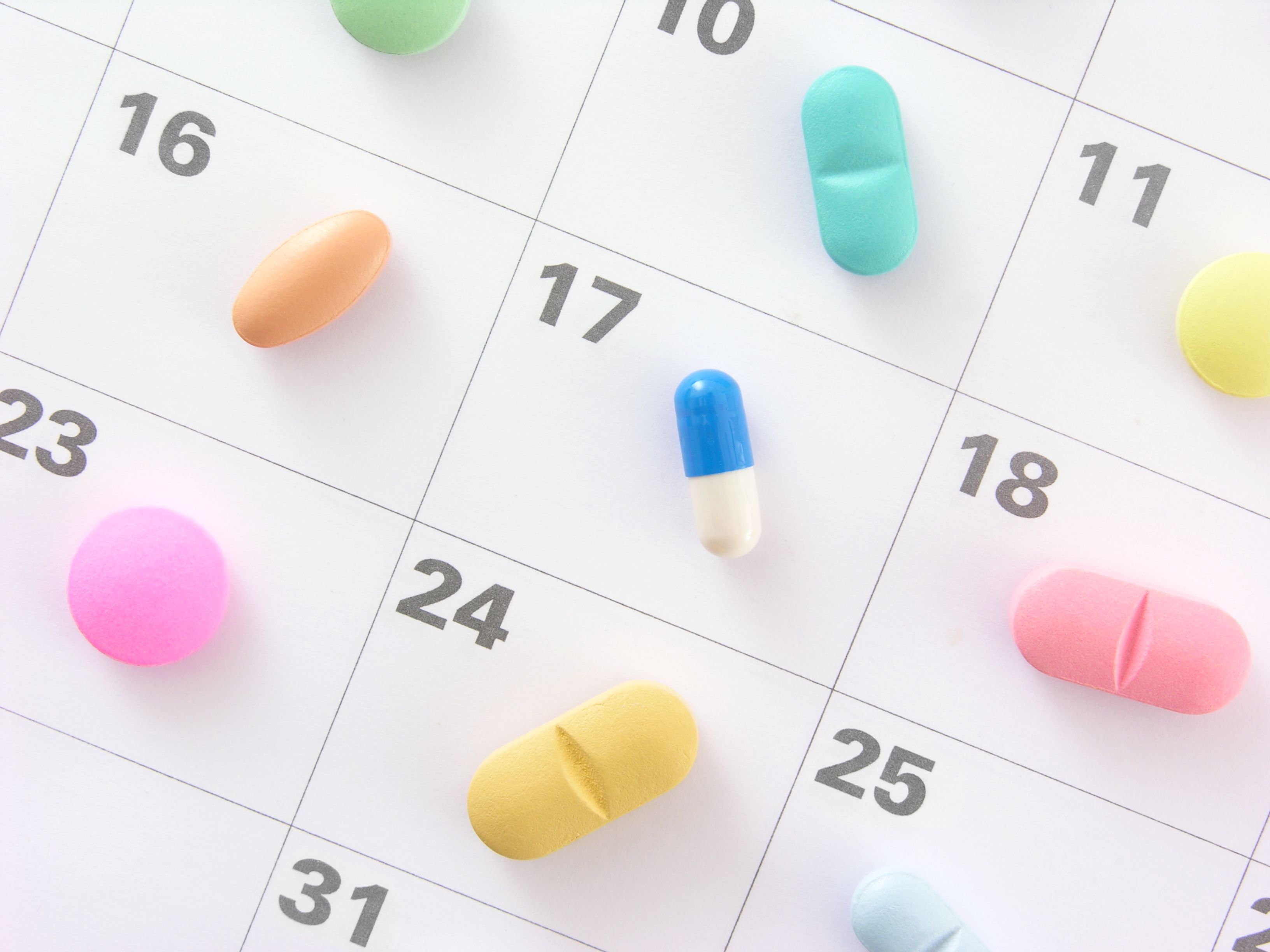 pills and calendar