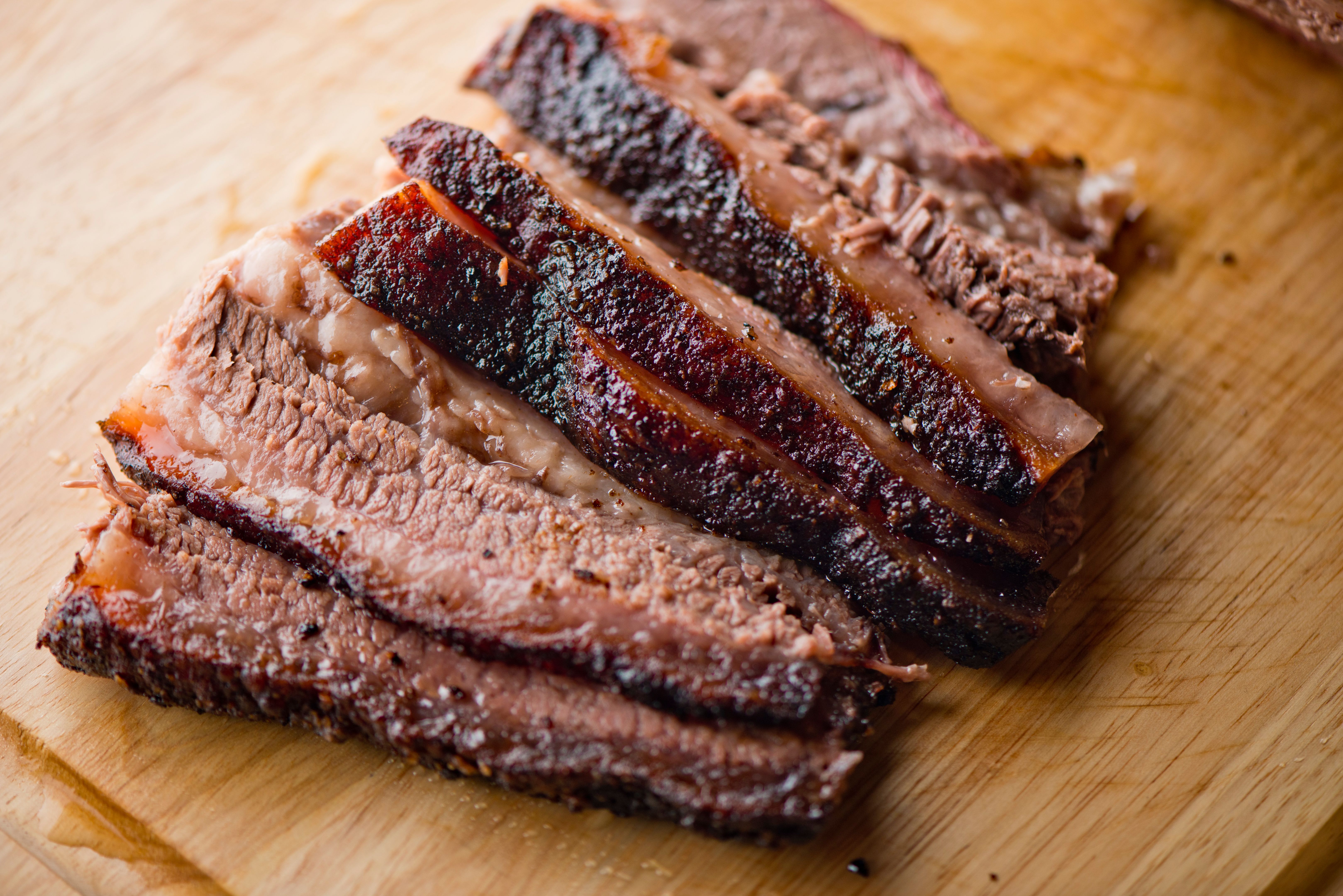 brisket cooking