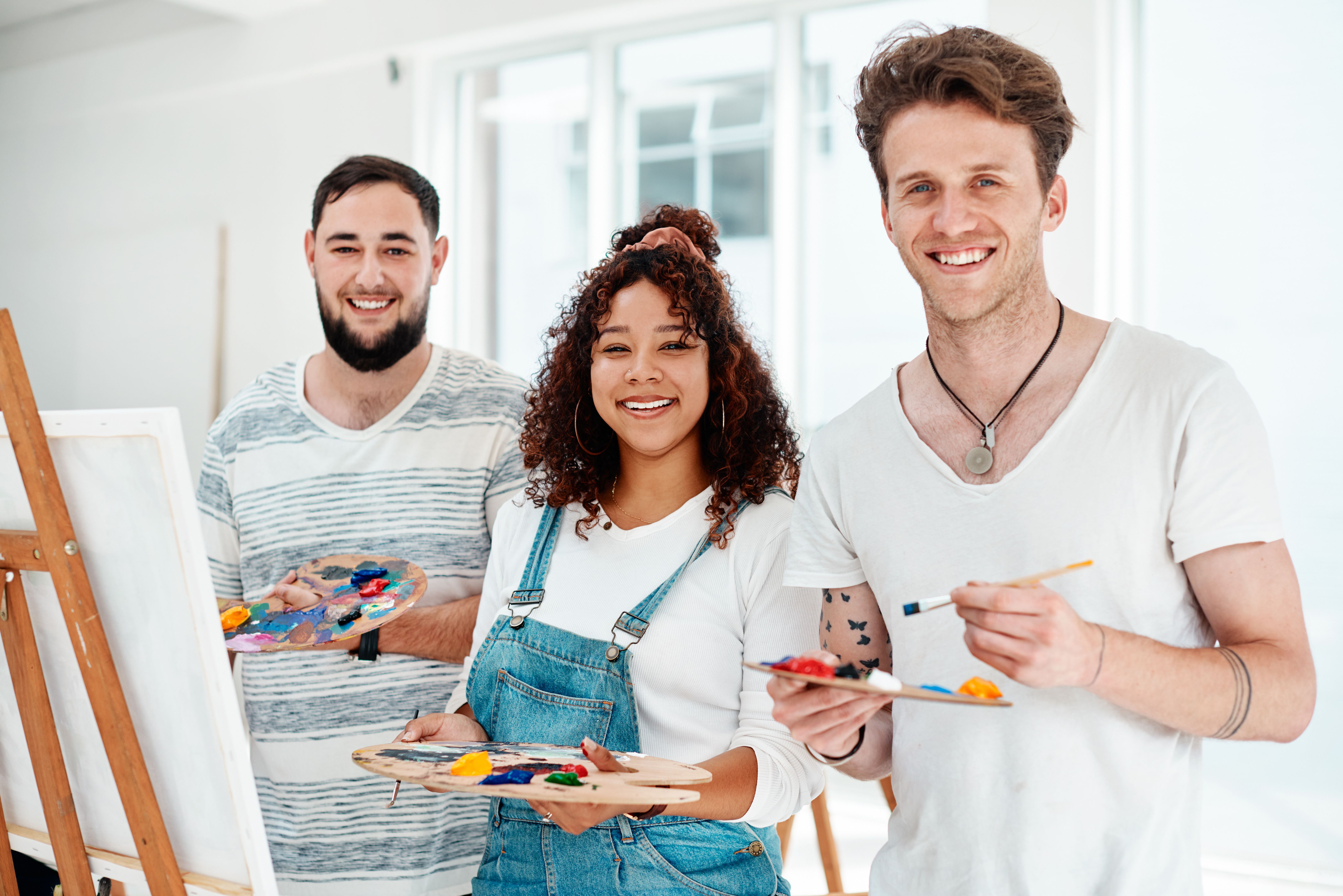 Painting with friends is the best