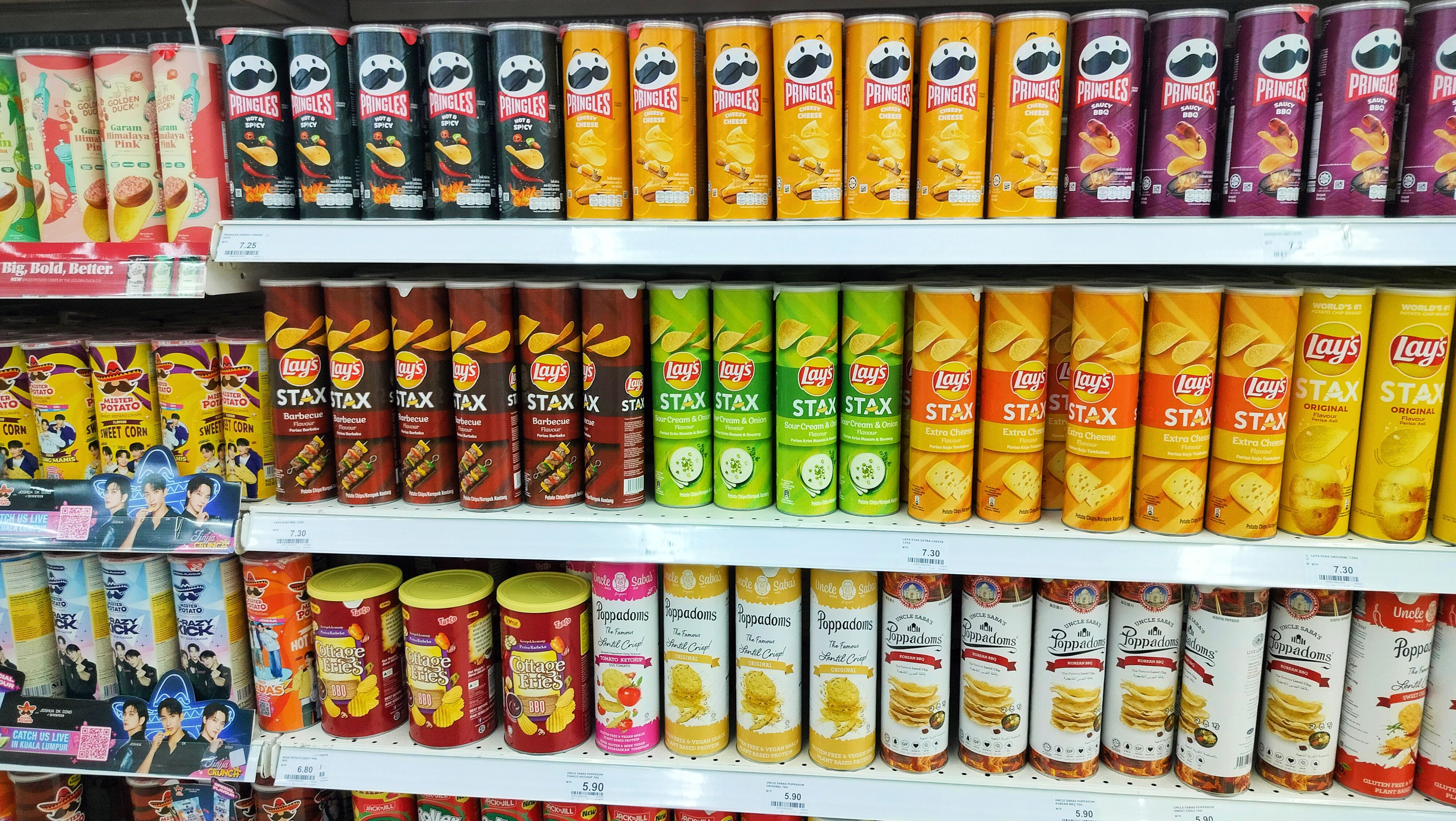 diverse vending products