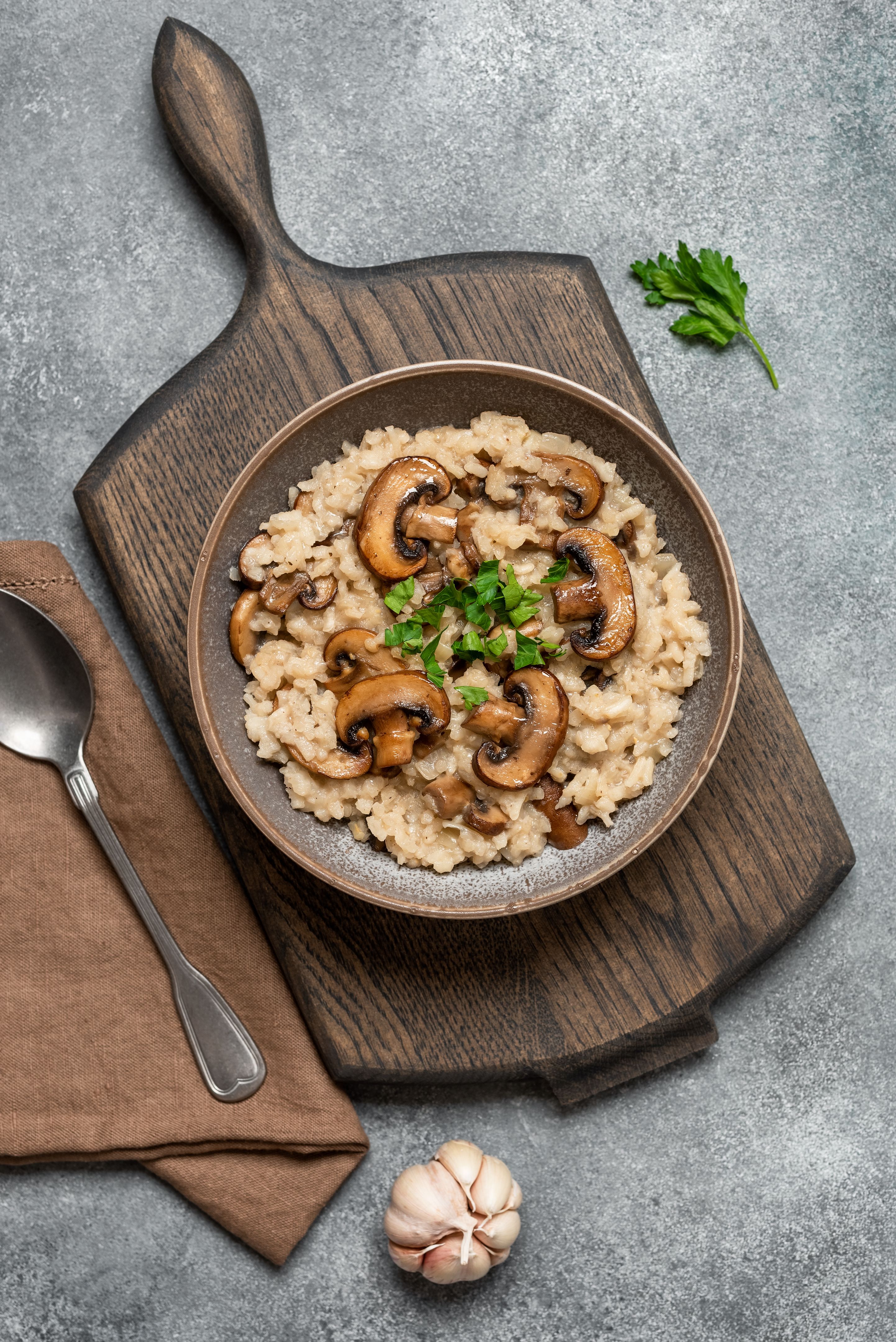 mushroom risotto