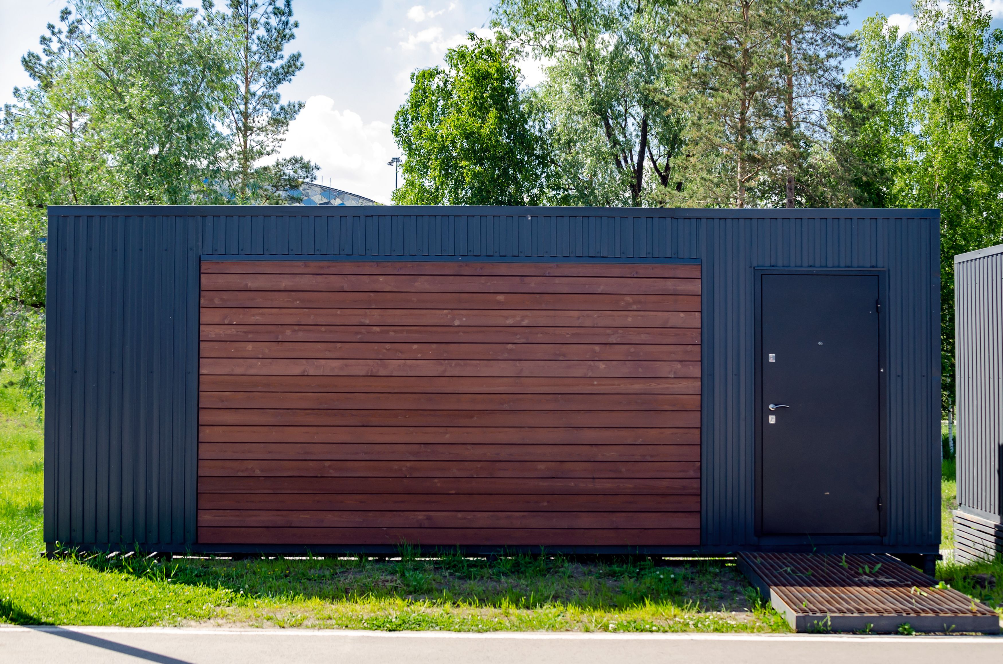 landscaping container home