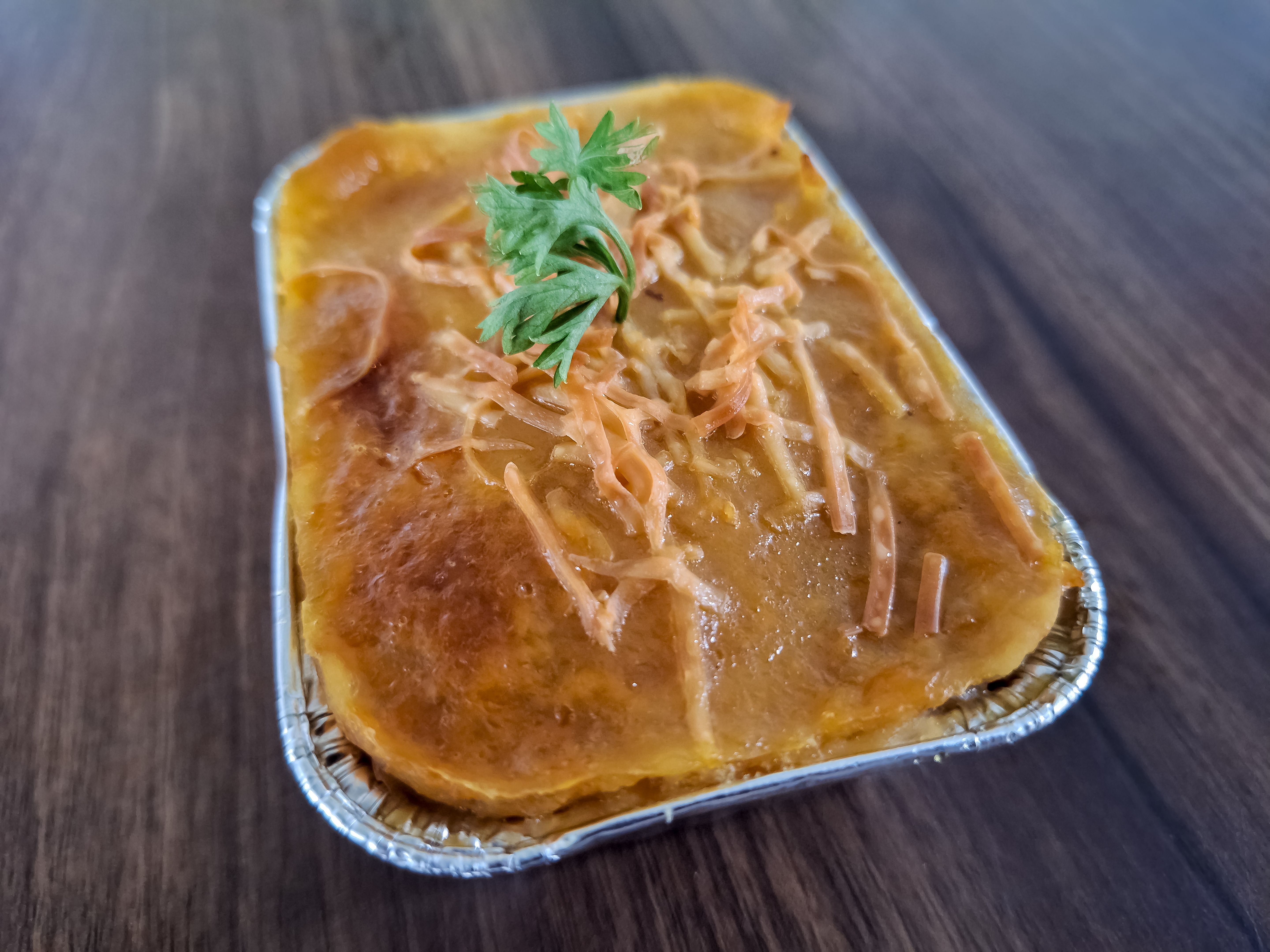 serving shepherds pie