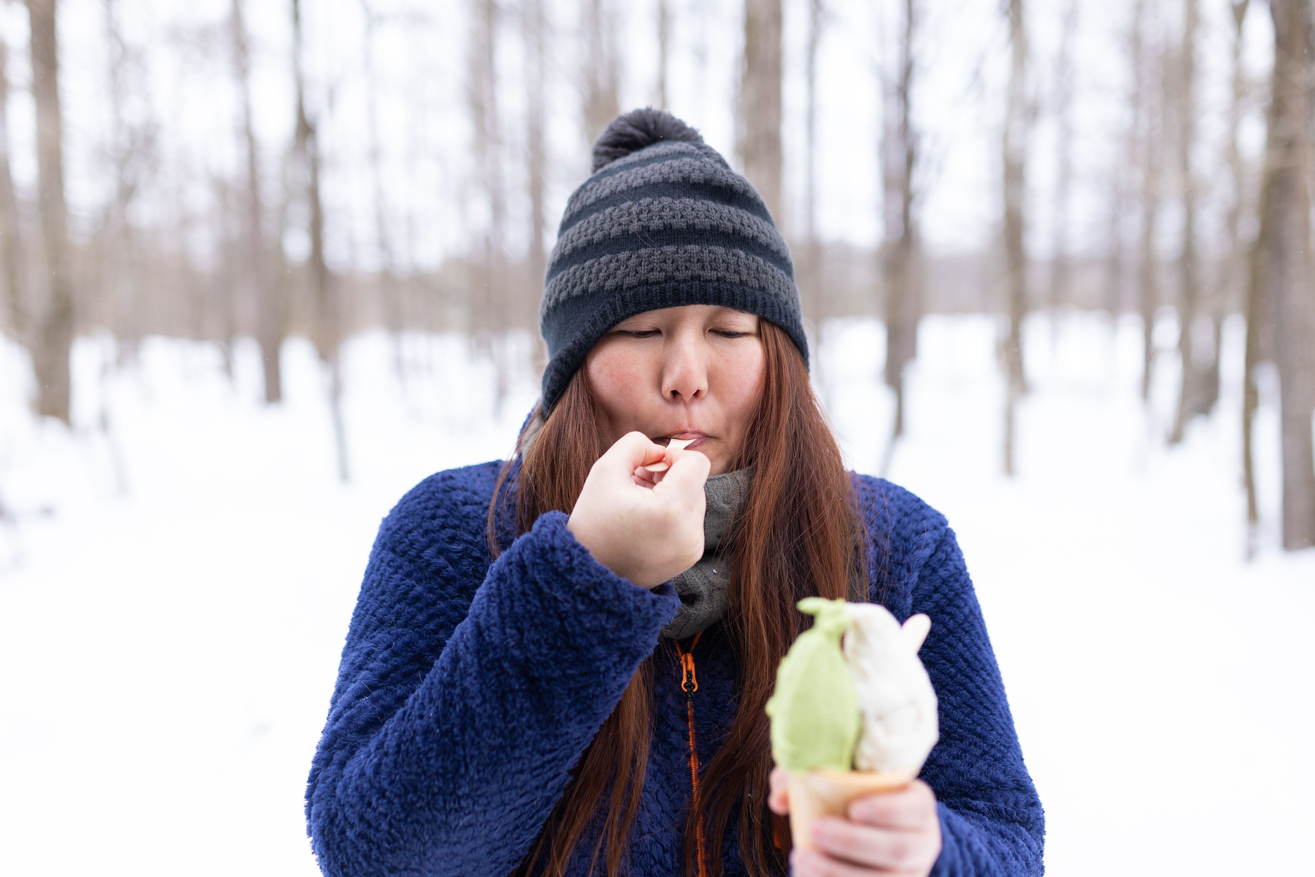 winter ice cream