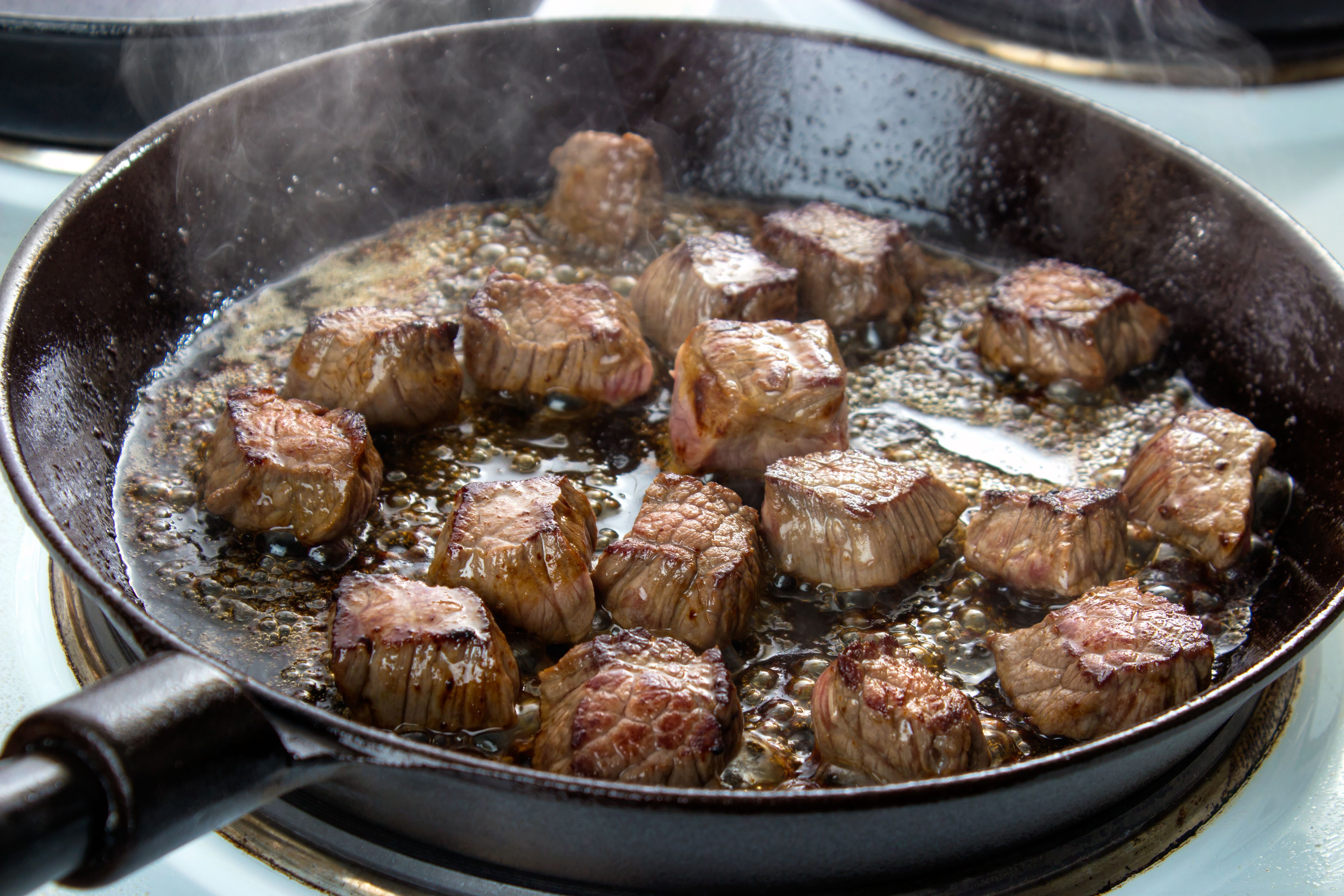 searing meat