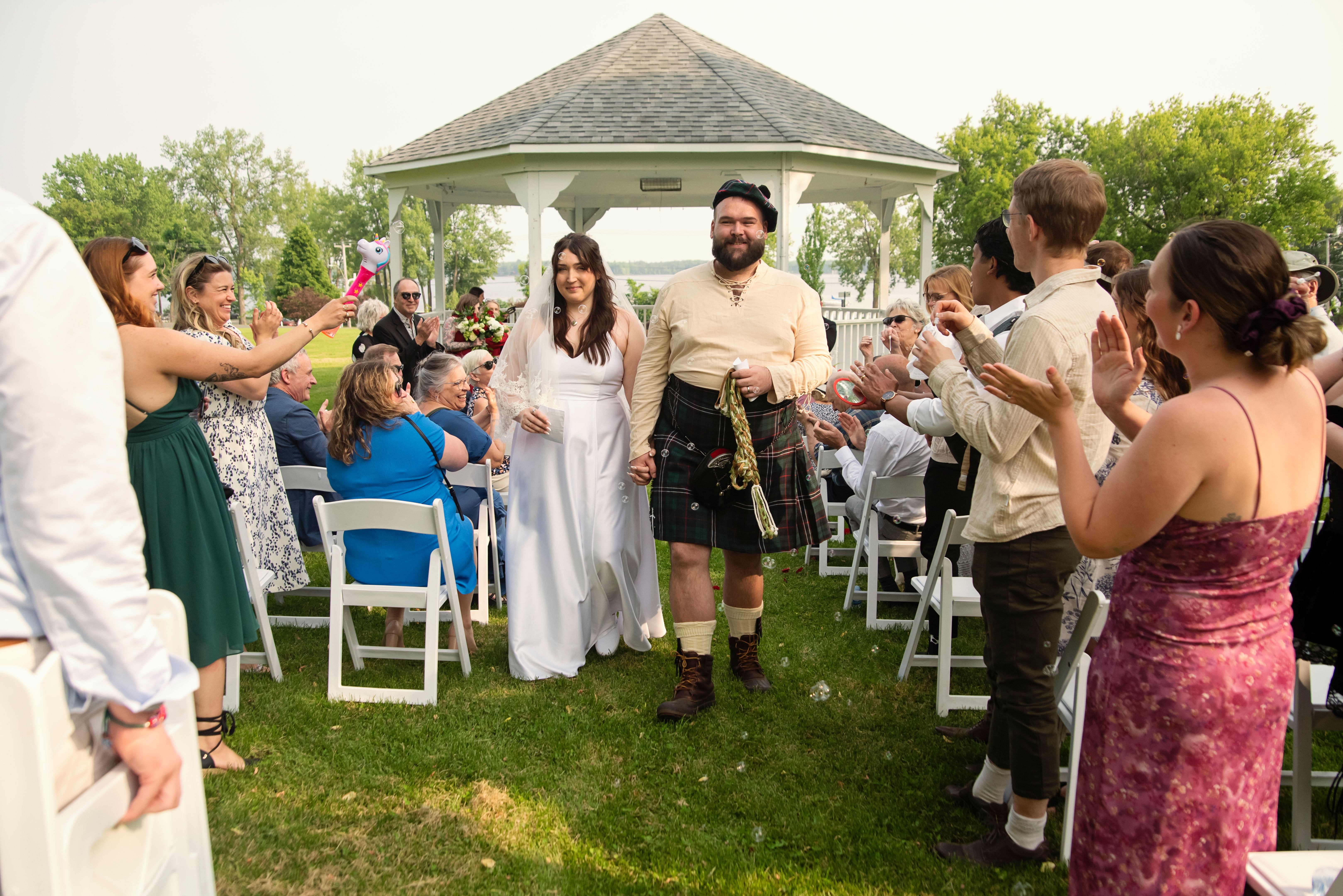 wedding exit celebration