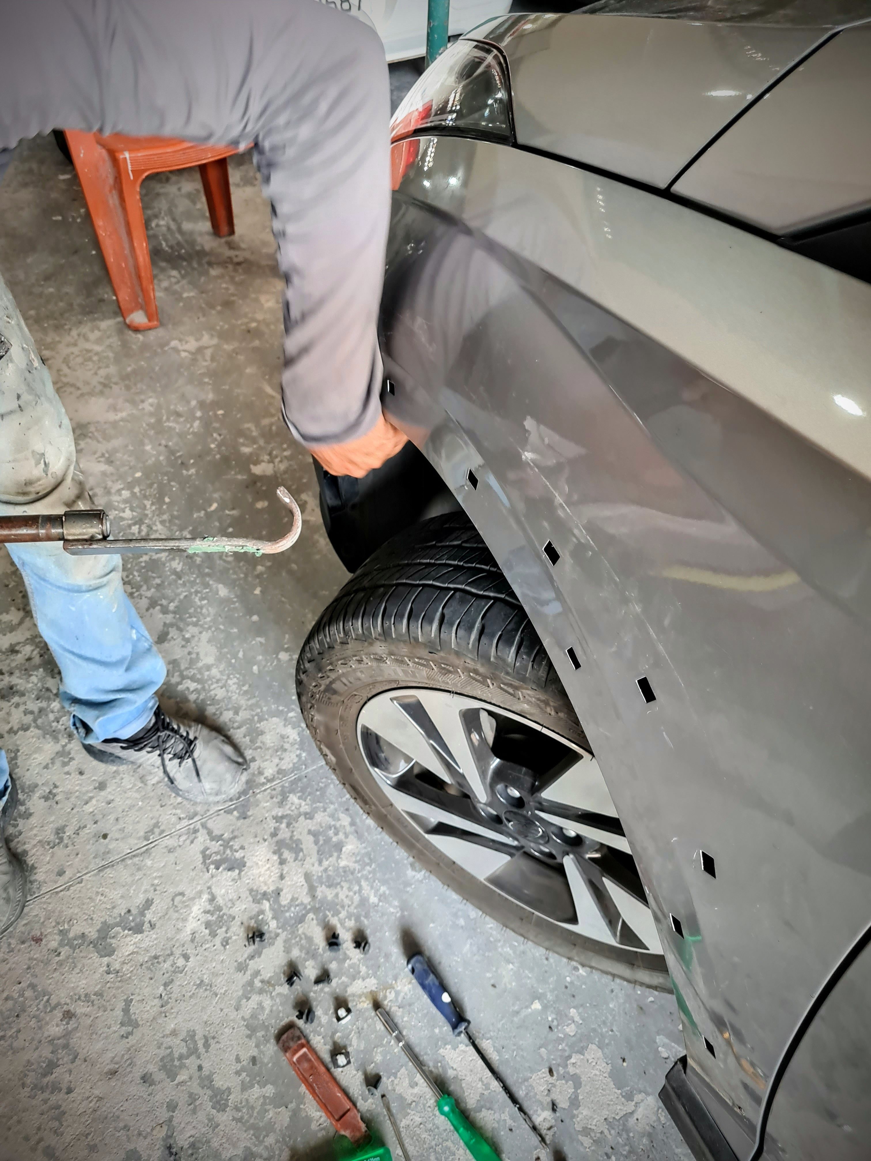 installing mudguards