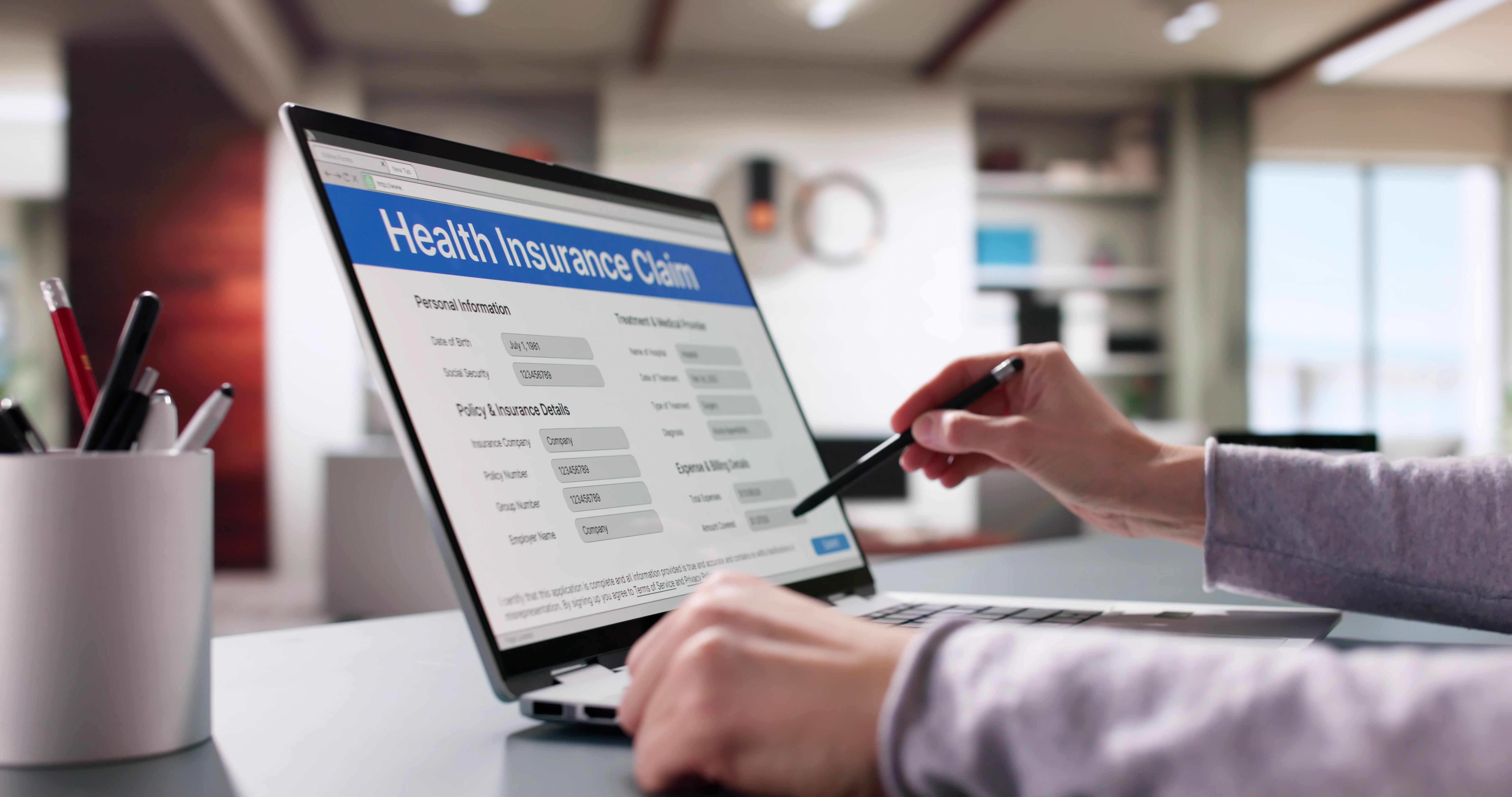 online claims process