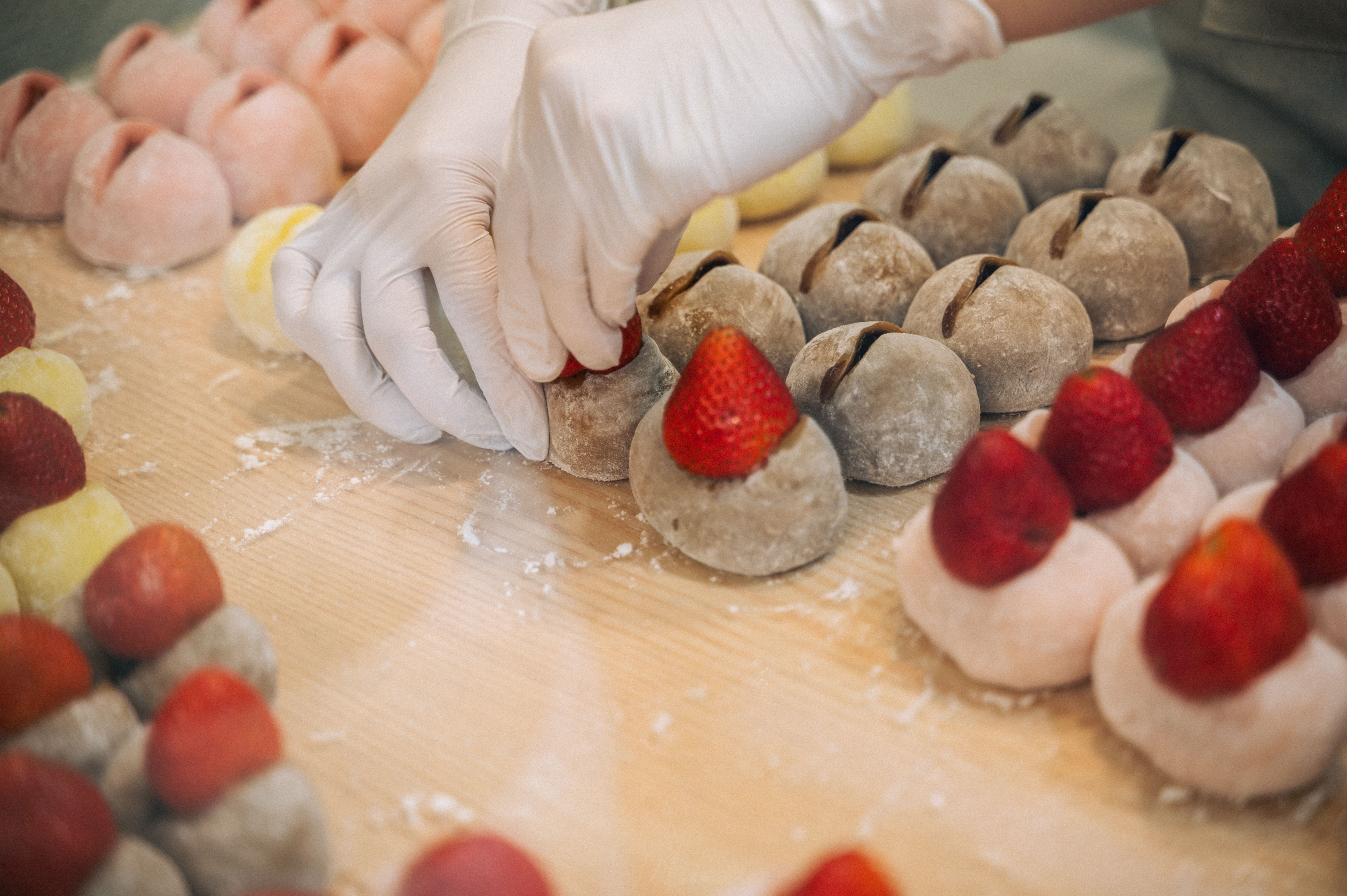Japanese food spread