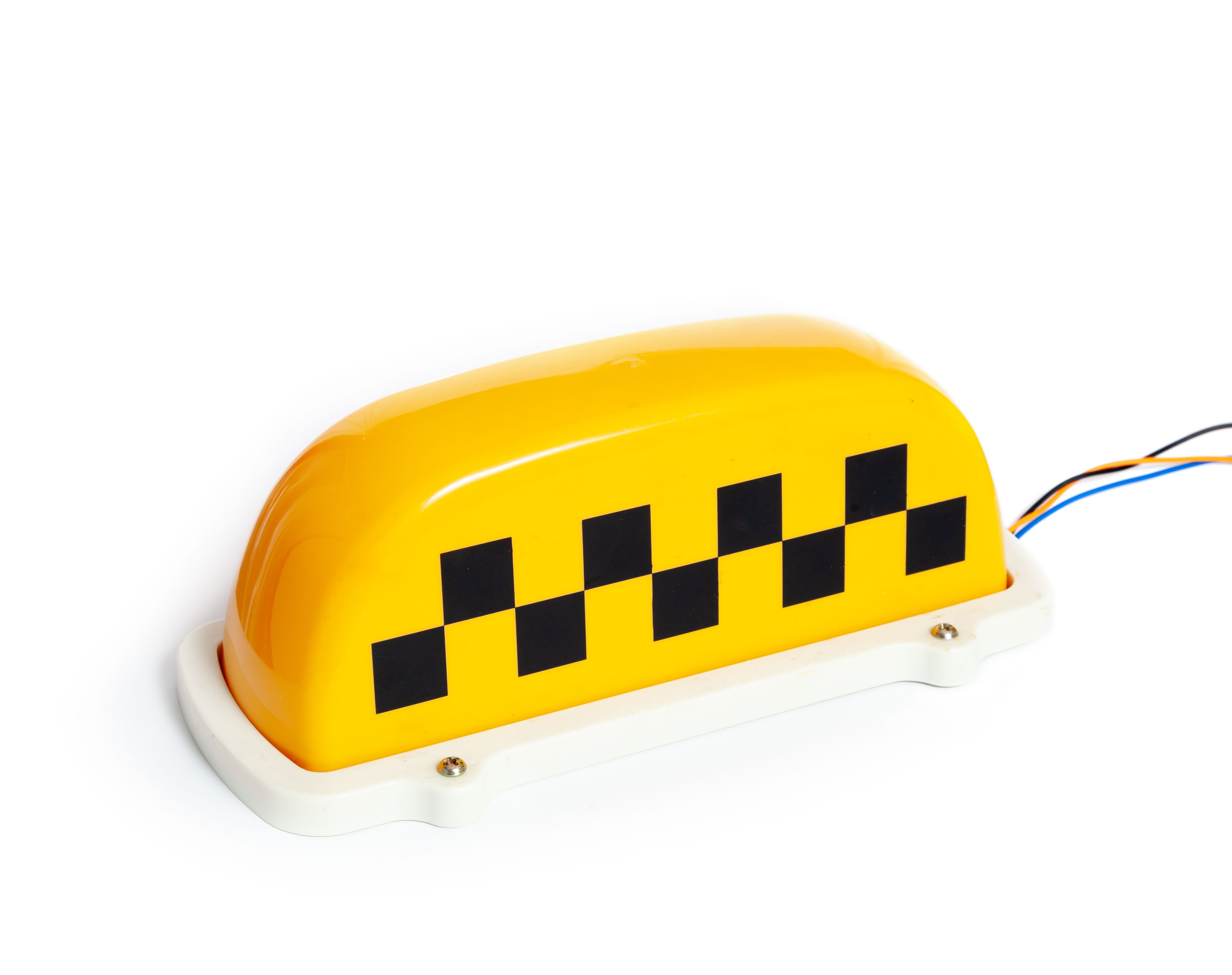 Taxi pointer for a car on a white background Taxi pointer for a car on a white background