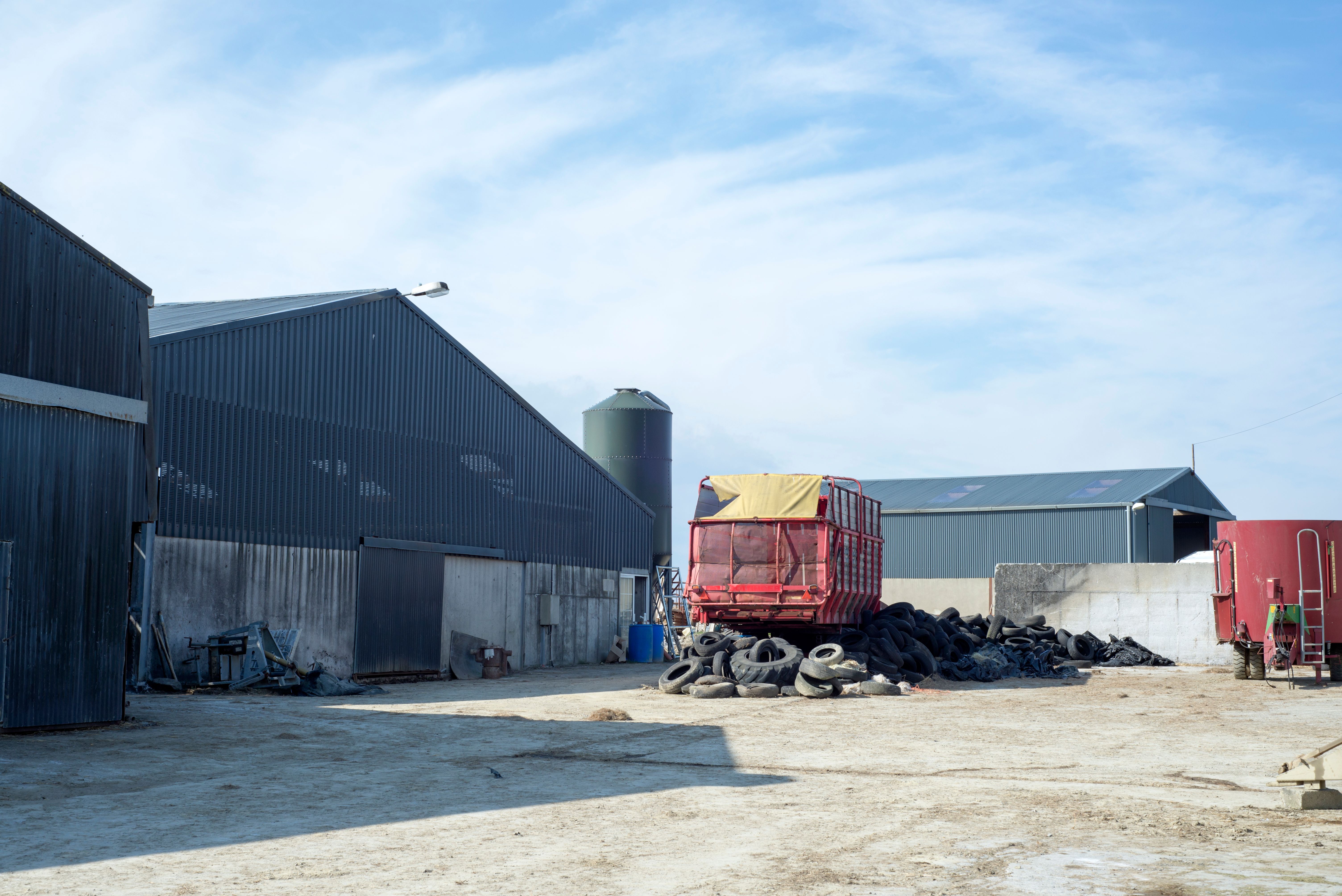 farmyard and sheds
