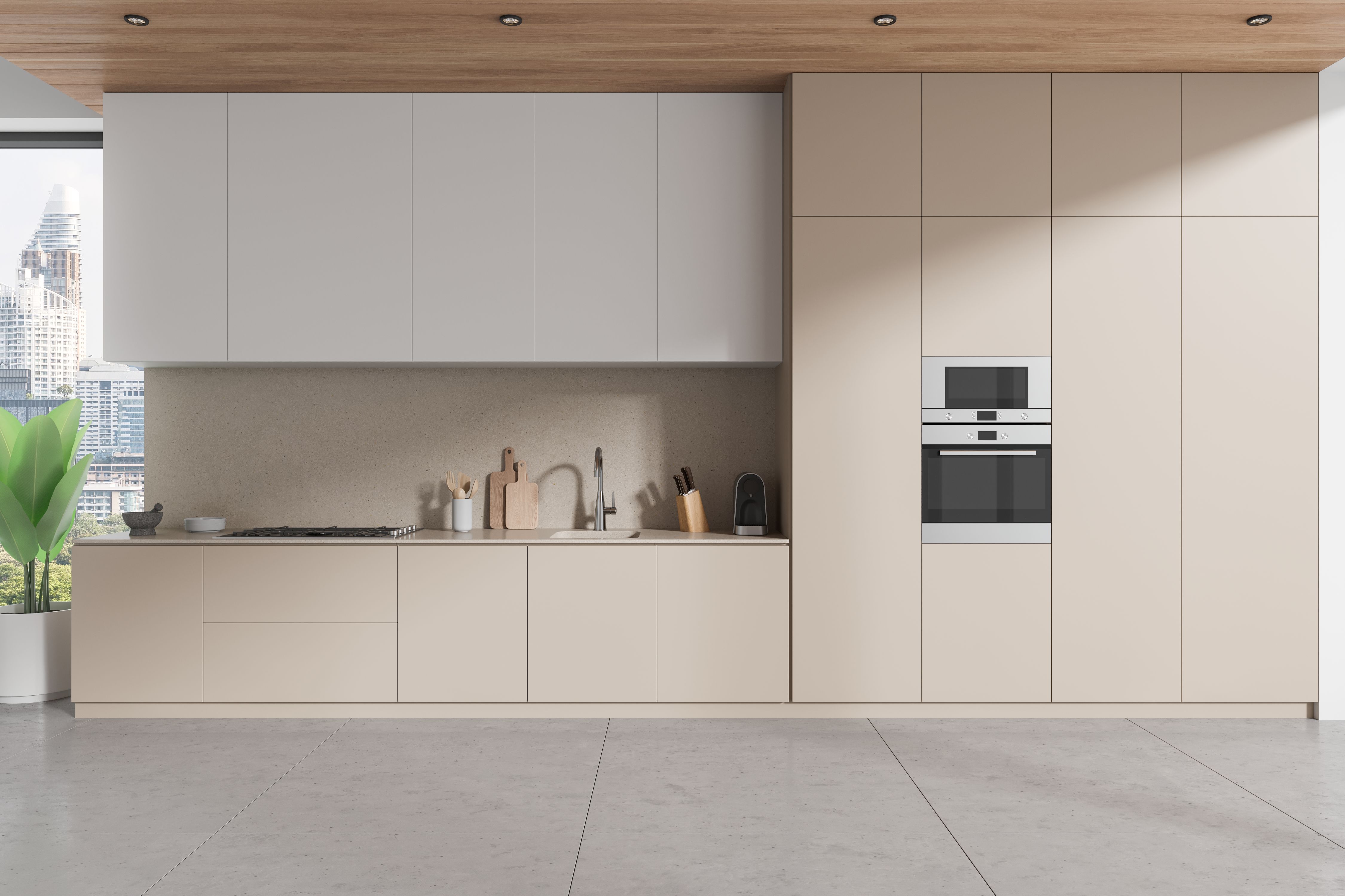 clean office kitchen