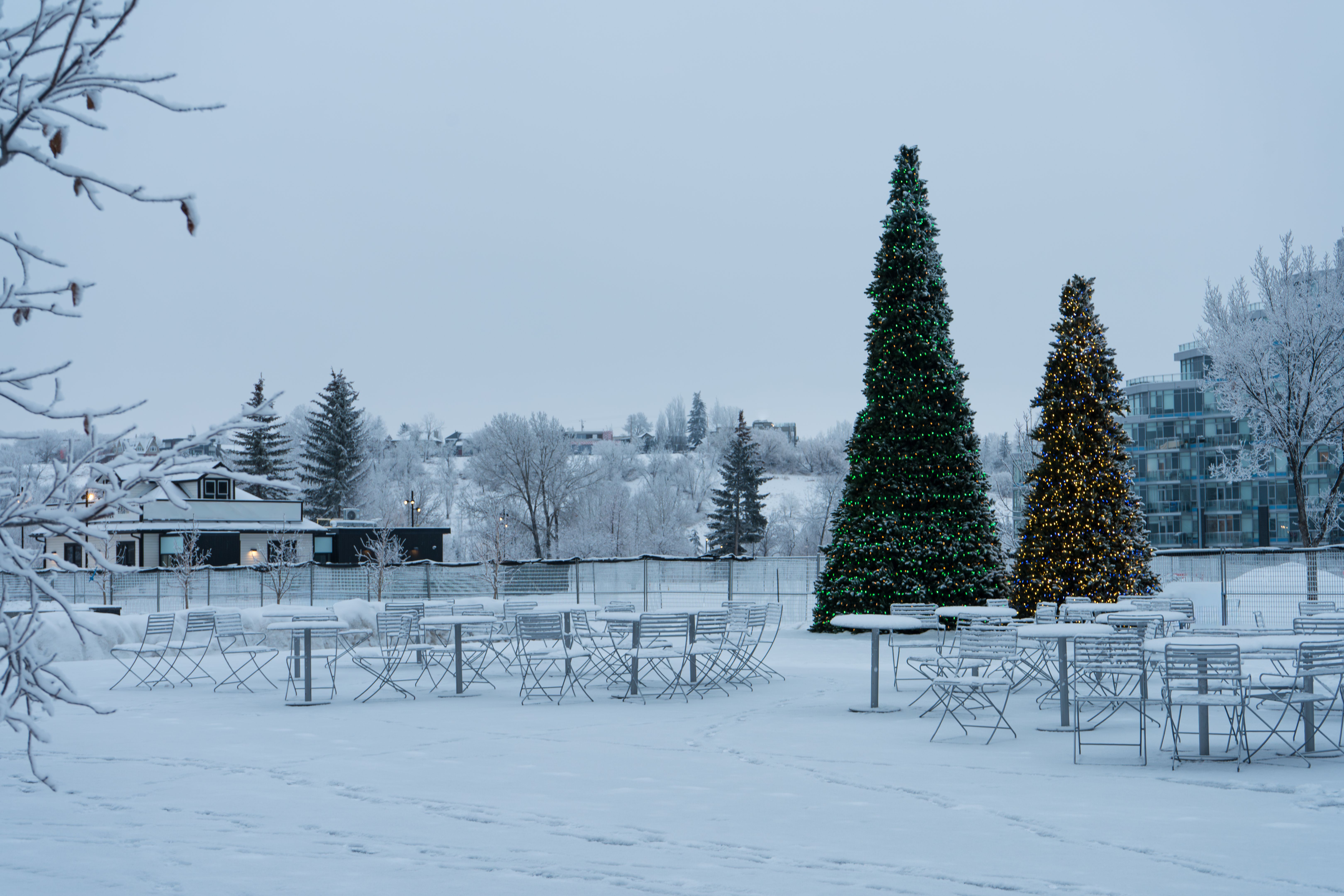 outdoor seating area