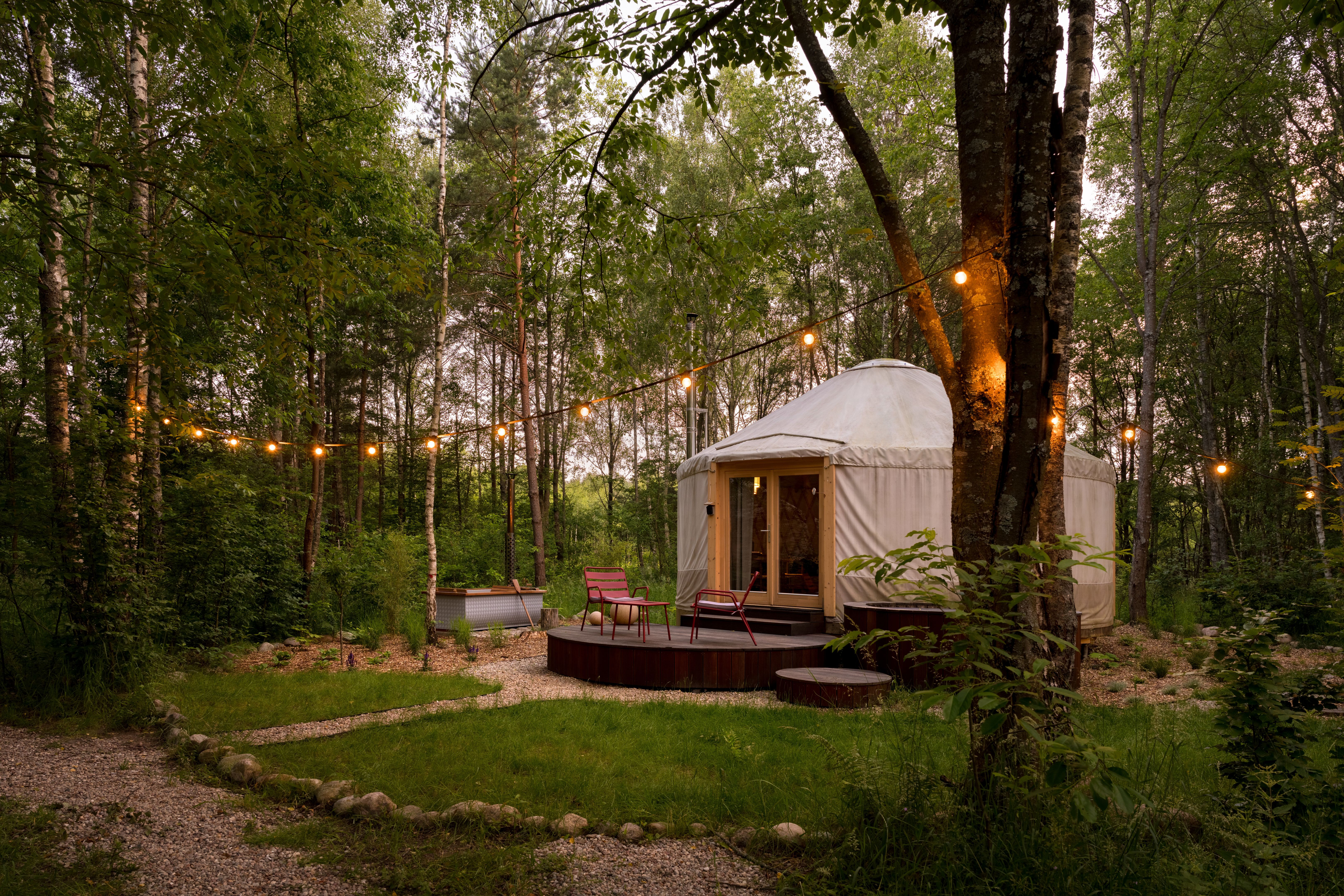 comfortable camping