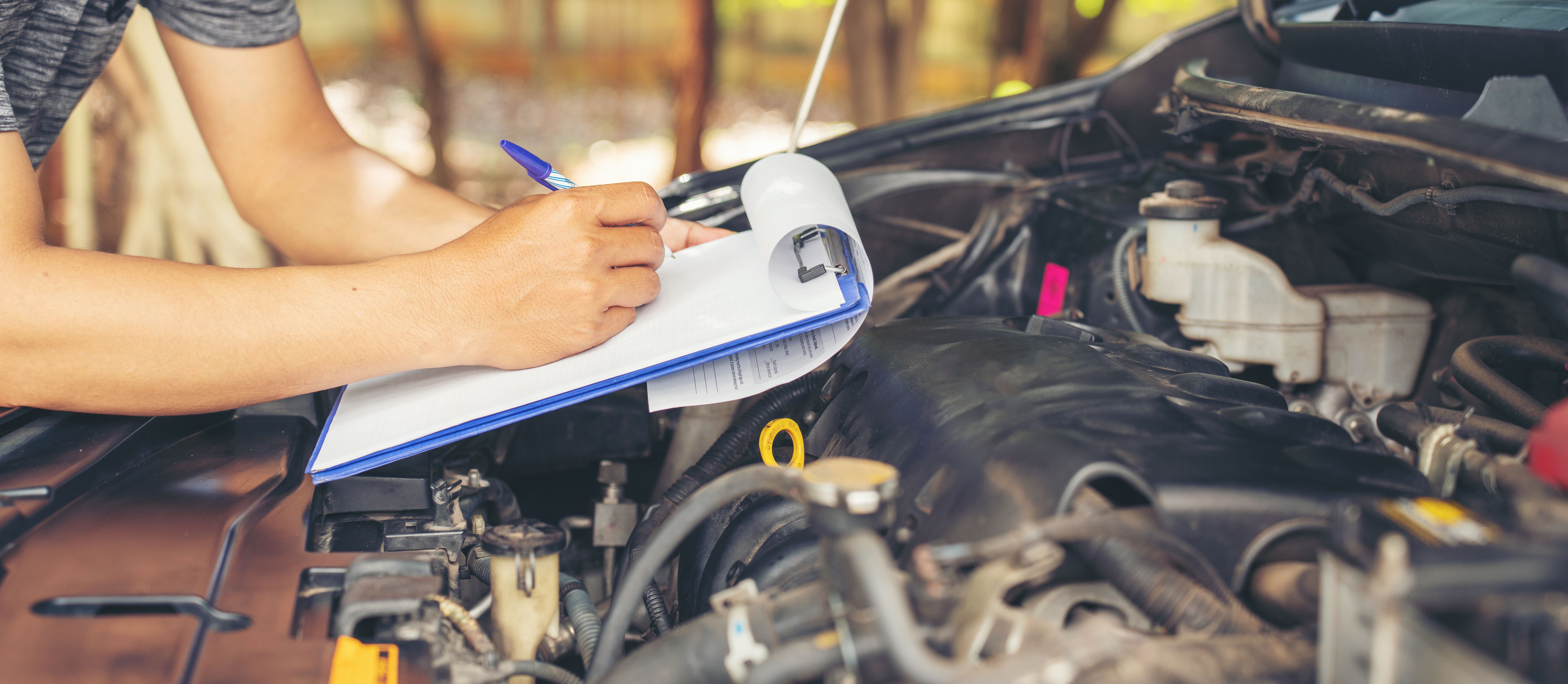 car mechanic checkup